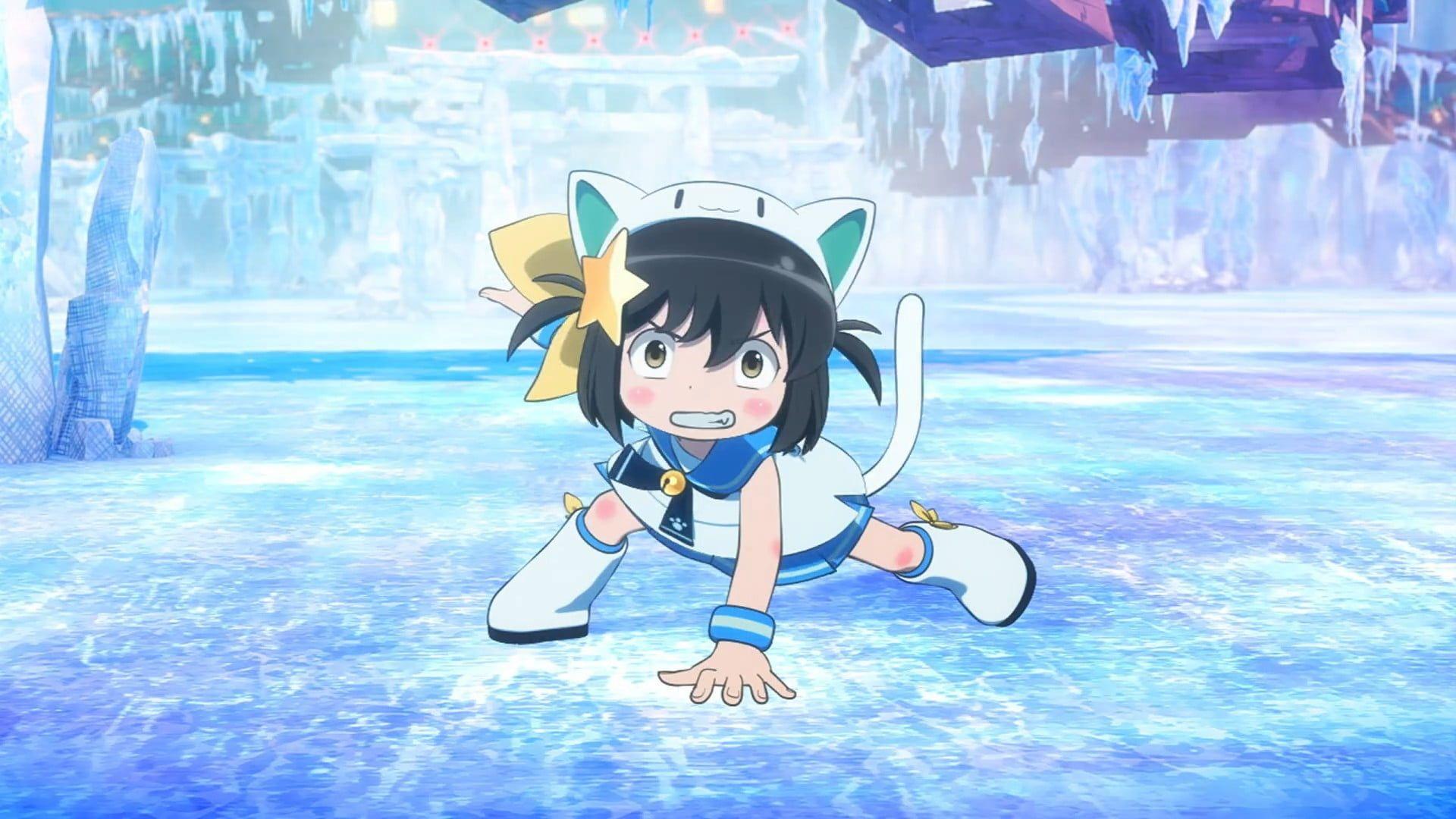1920x1080 Female anime character wearing white dress digital wallpaper, Nyan