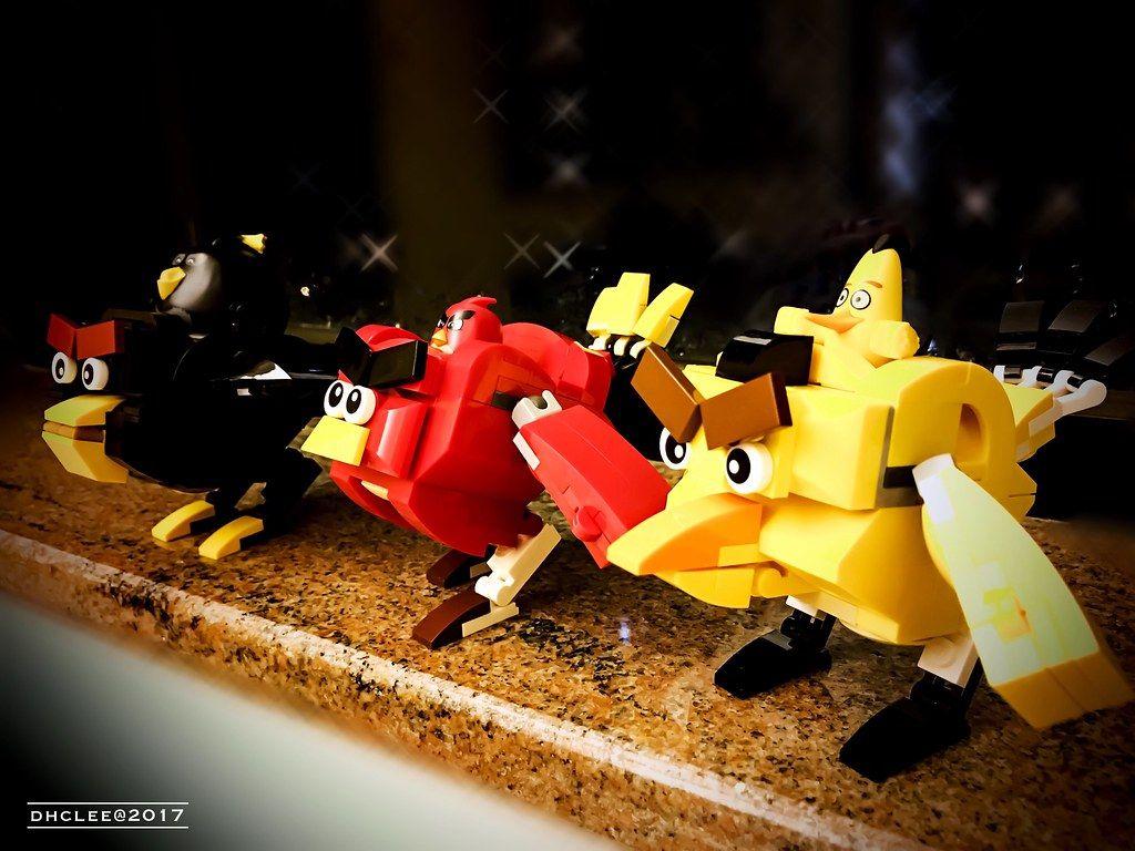 1024x768 Lego Birds Mech Suit (Red, Chuck & Bomb)