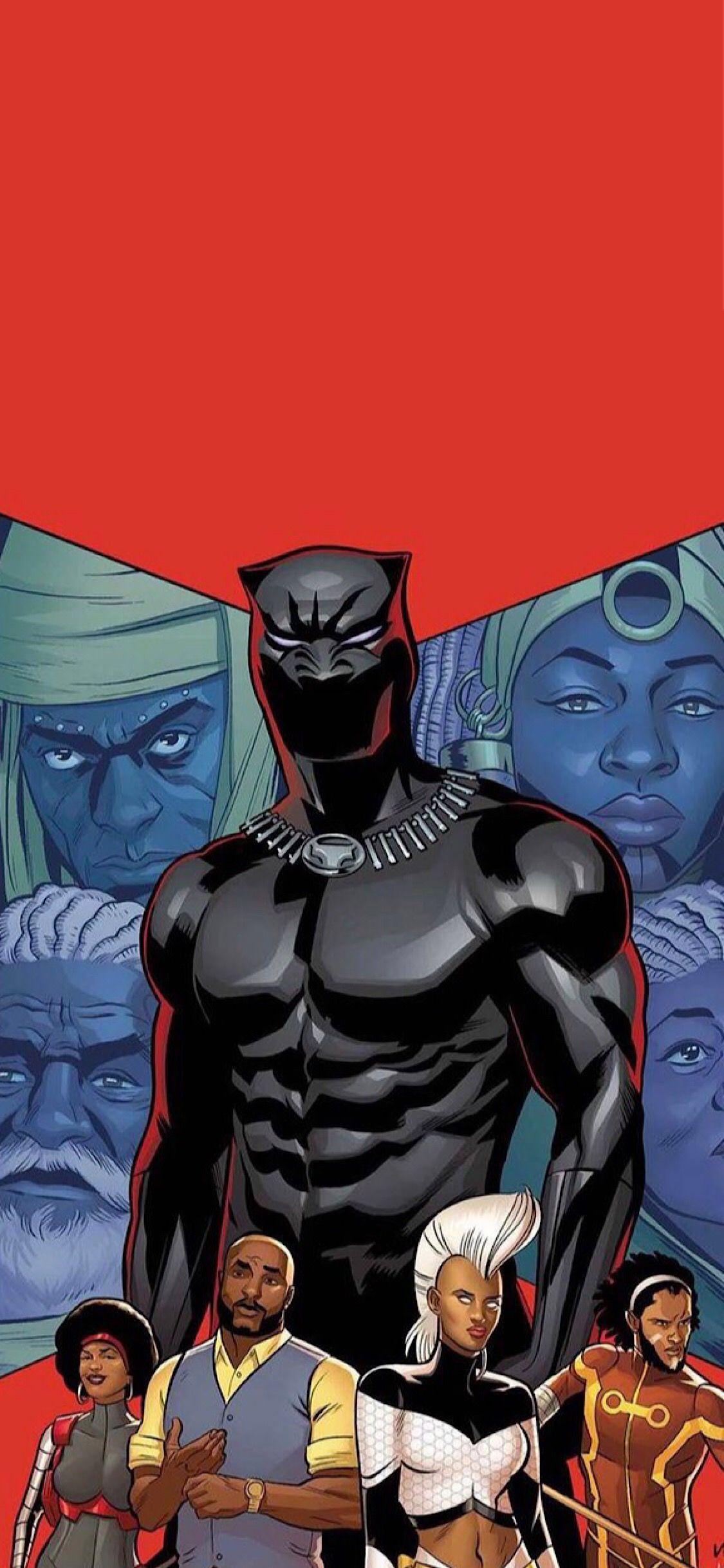 1125x2436 Black Panther Wallpaper Comic iPhone X