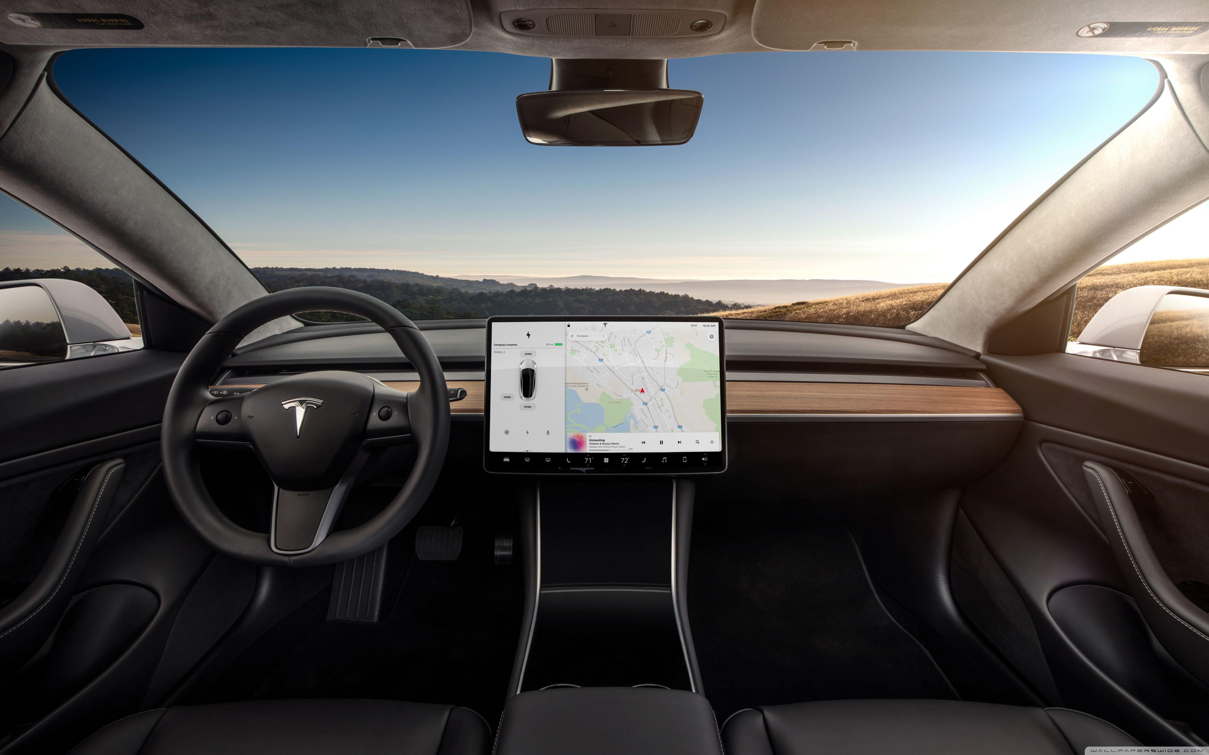 Tesla Model 3 Interior Wallpapers - Top Free Tesla Model 3 Interior  Backgrounds - WallpaperAccess