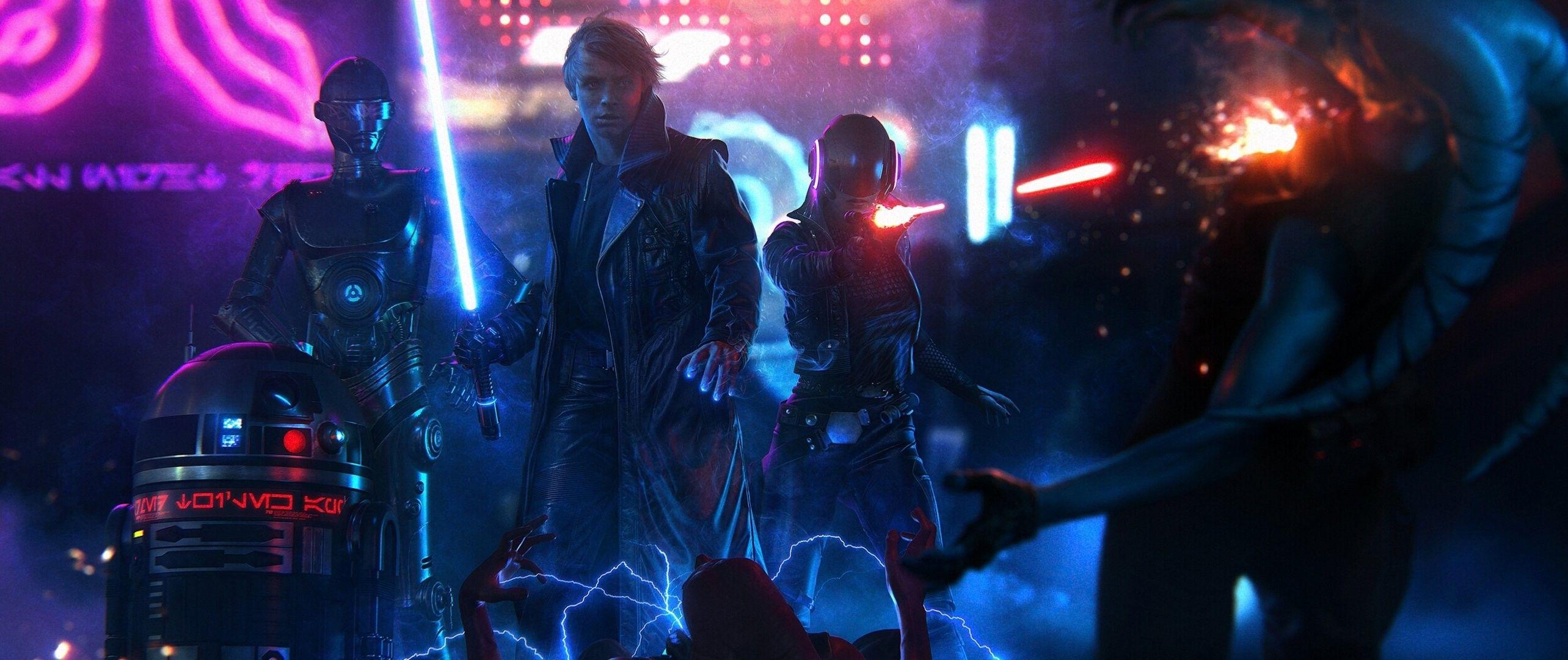 2567x1080 Original Sci Art Futuristic Artistic Science Fiction Wallpaper HD