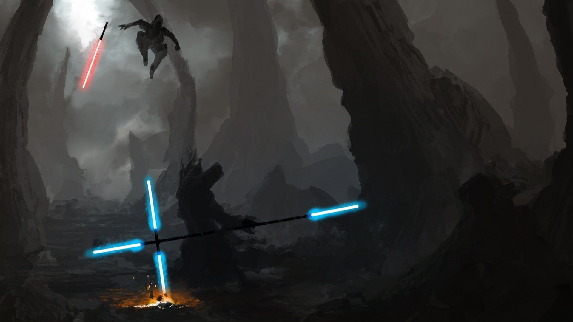 1920x1080 Star Wars, Sith, lightsaber, Jedi HD wallpaper