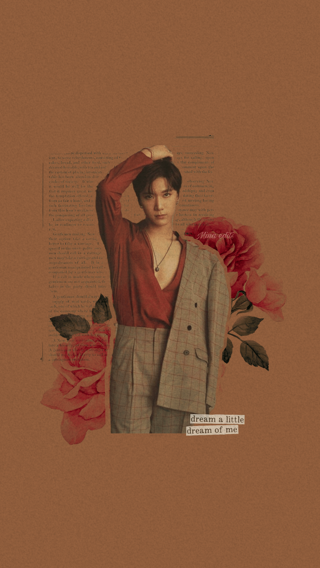 1024x1820 Free download freetoedit ten nct wallpaper brown aesthetic