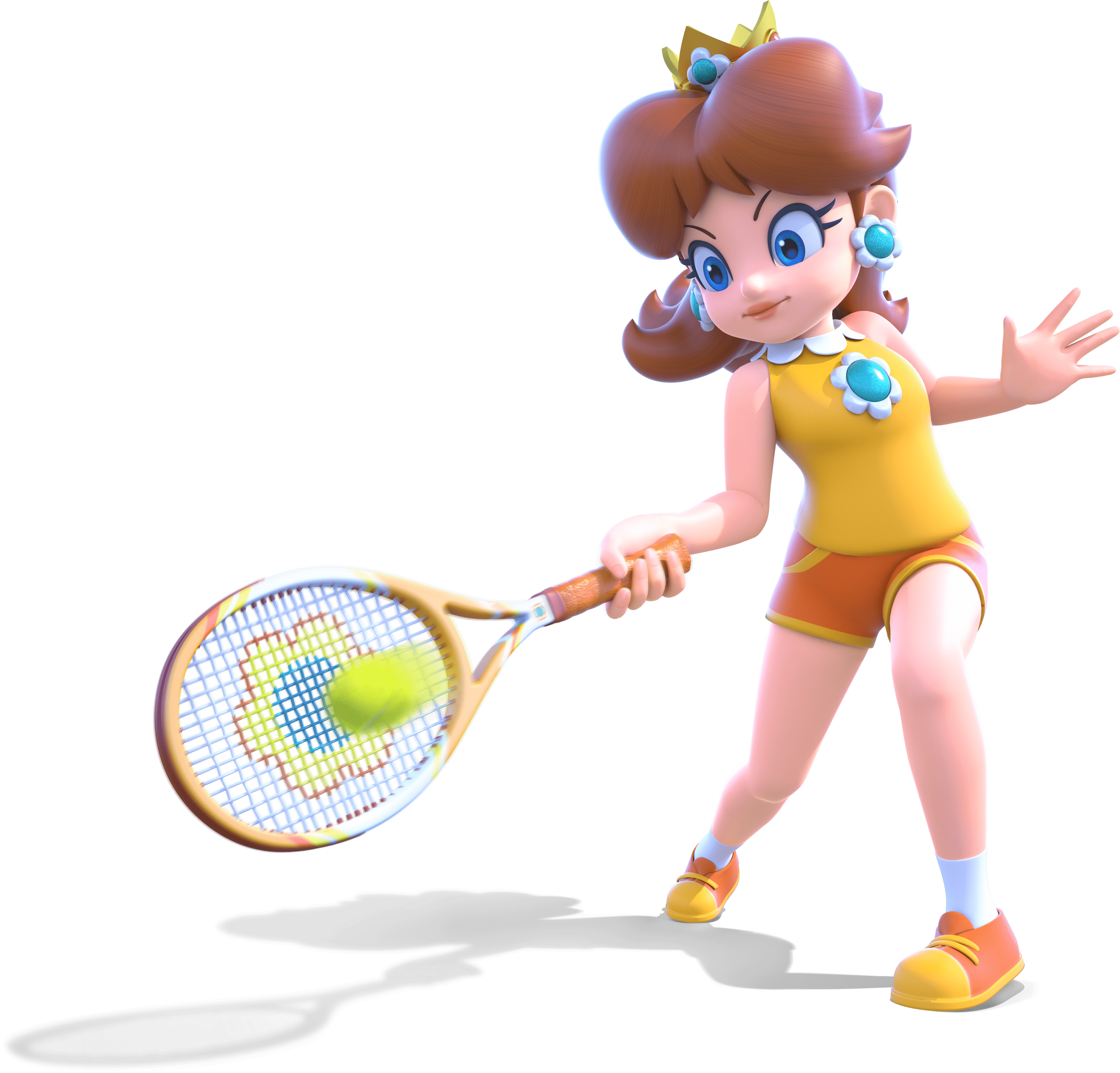 3471x3327 Daisy finally got new HD artwork in Mario Tennis, and it looks