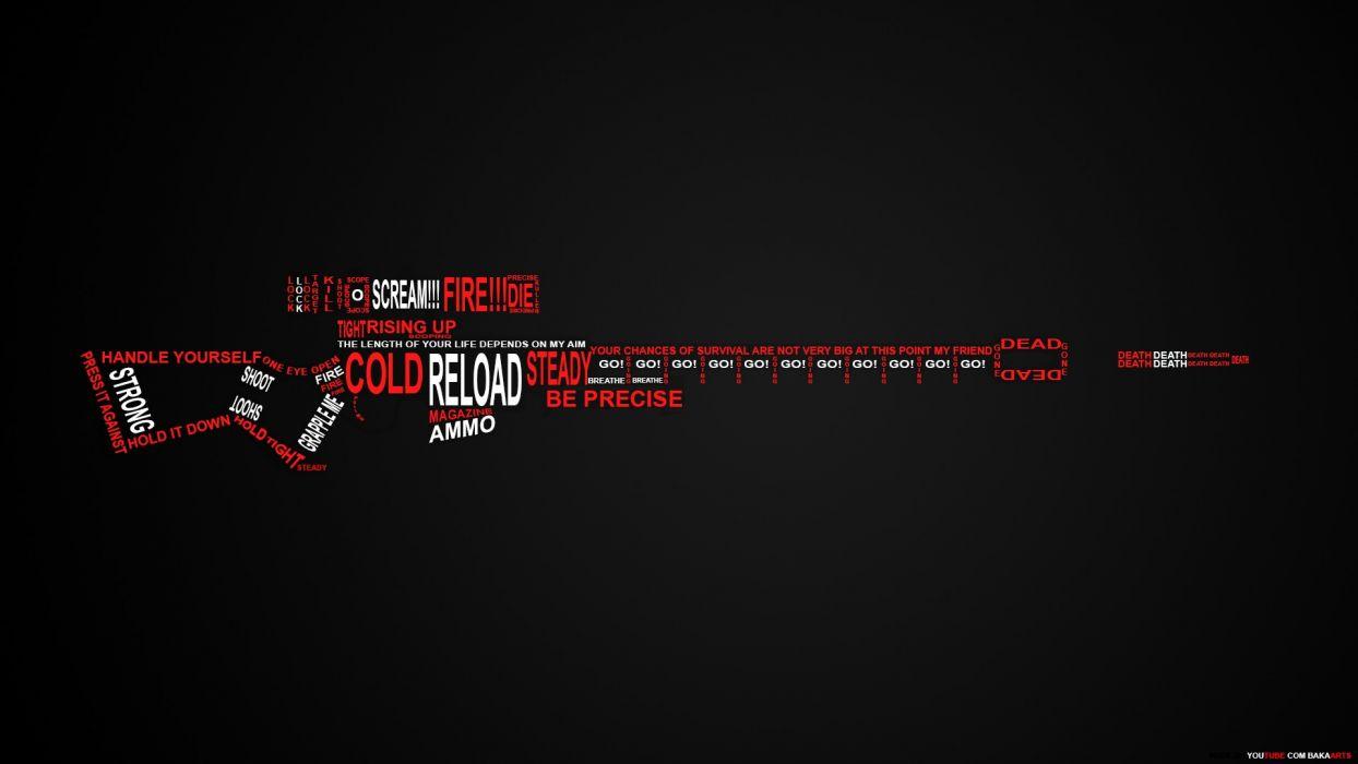 1244x700 Rifle Sniper Rifle Typography text military weapons guns warrior