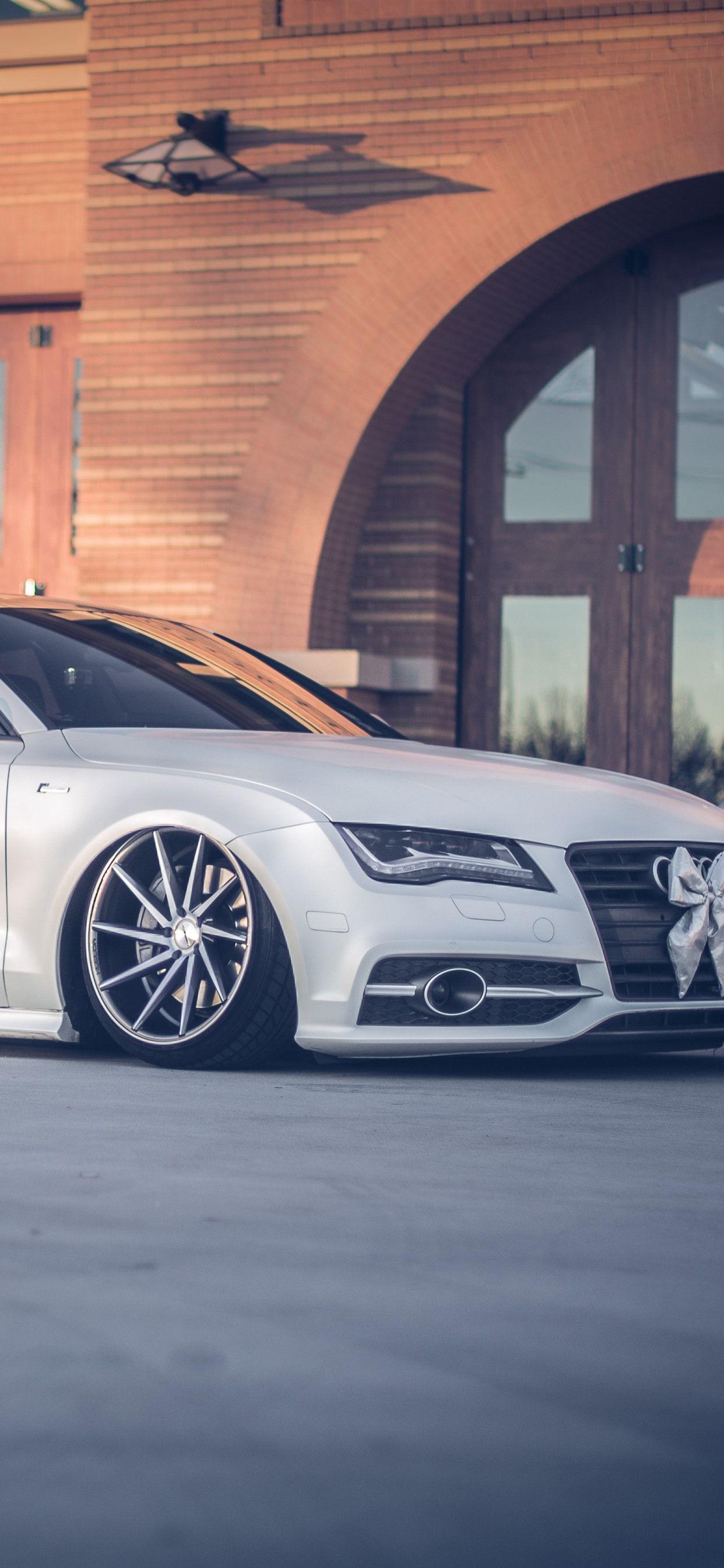 1242x2688 Audi A7 White Car Side View 1242x2688 IPhone 11 Pro XS Max Wallpaper, Background, Picture, Image