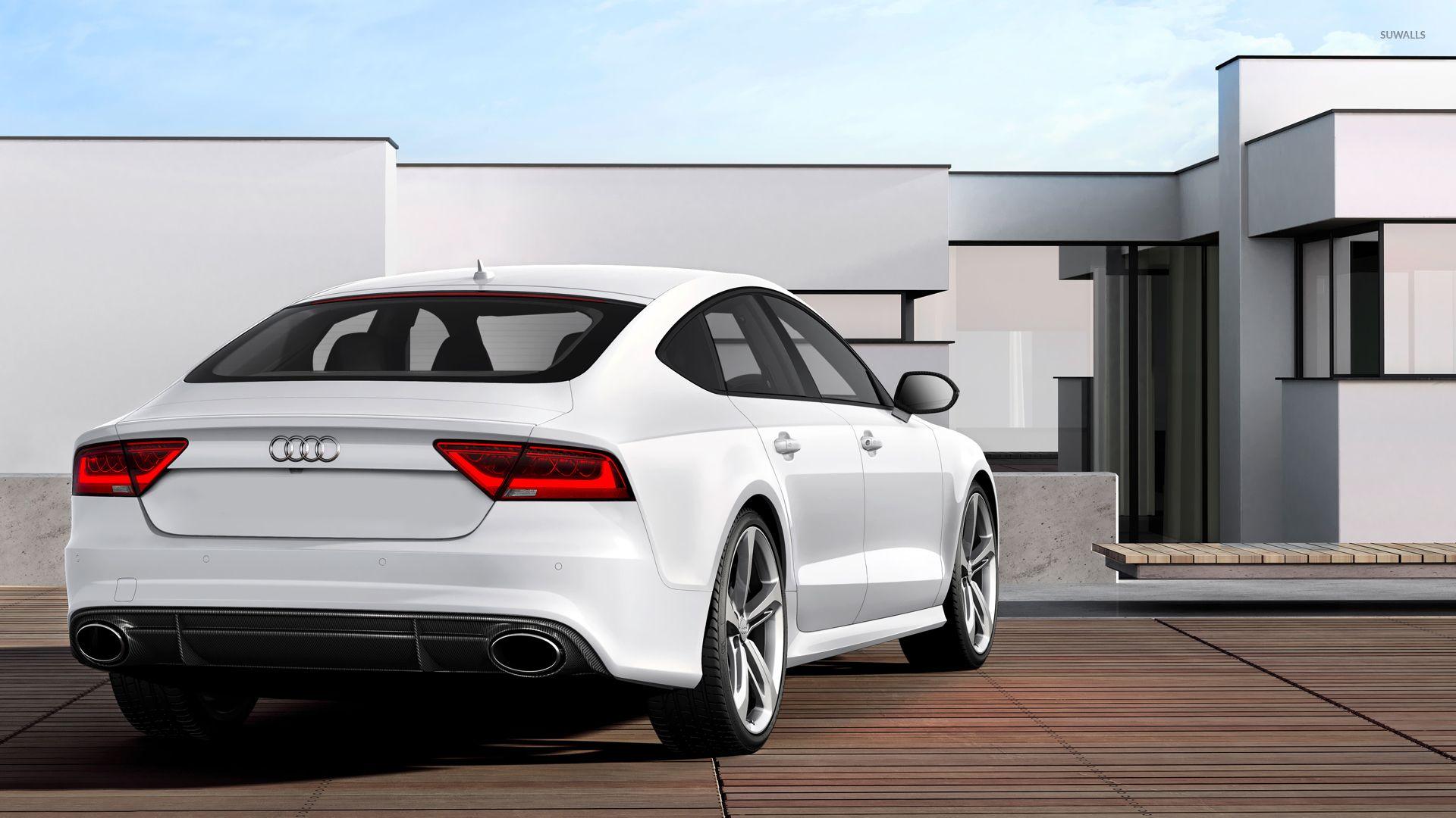 1920x1080 Back View Of A 2014 Audi Rs7 Sportback Wallpaper Rs7 Back