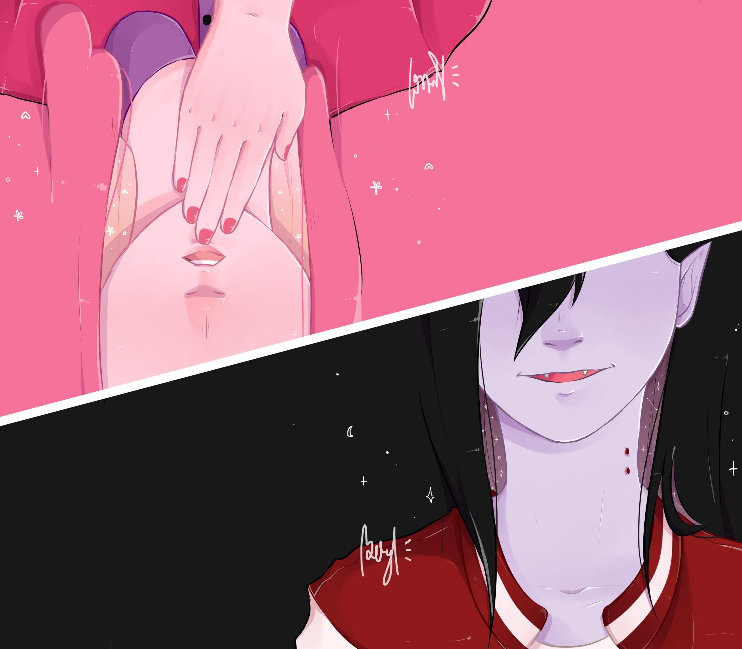 2362x2066 Bubbline. Bubblegum x Marceline. Adventure Time. Fanart