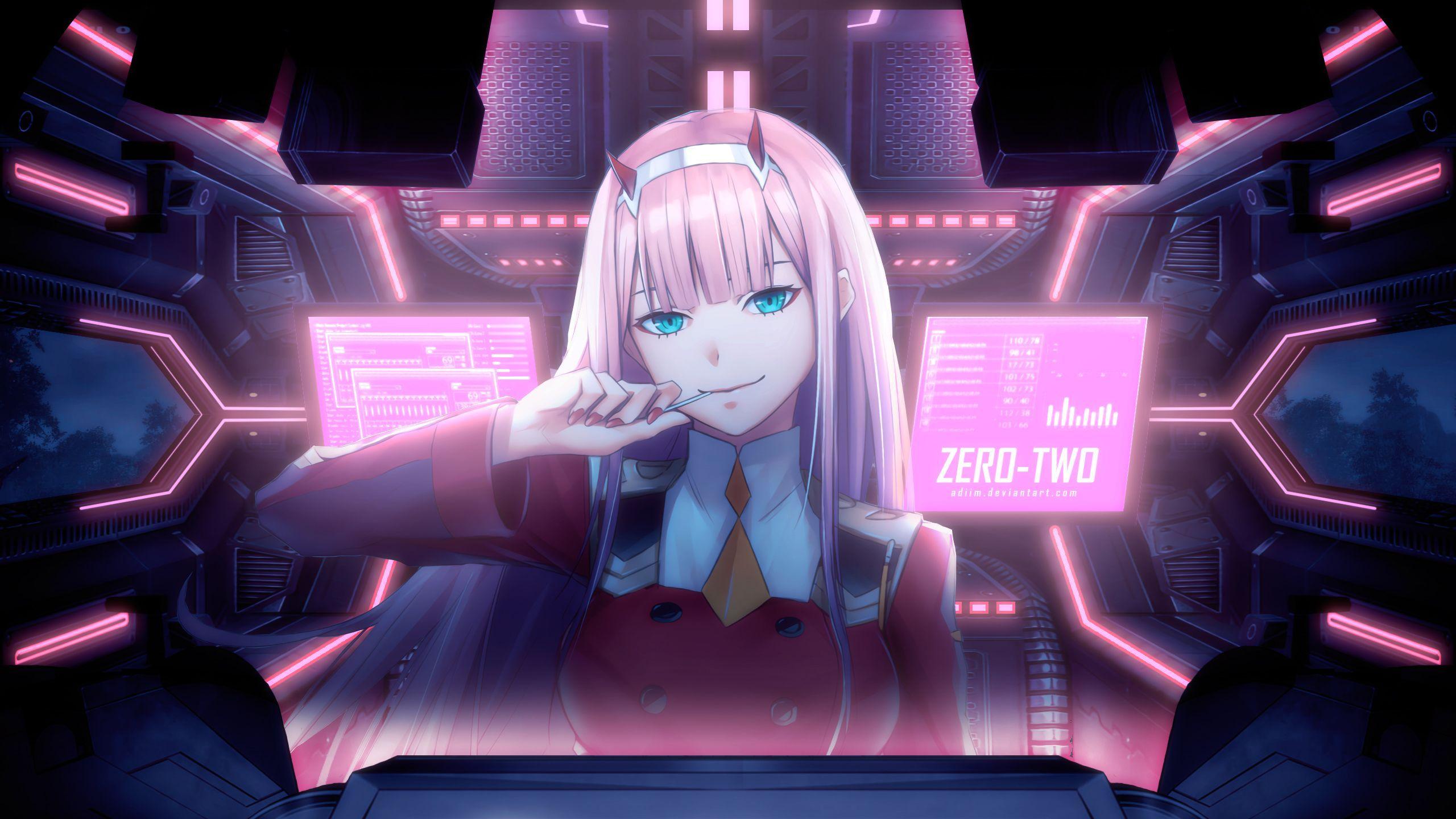 2560x1440 #darling in the franxx, #anime girl, #anime, #hd, #artist