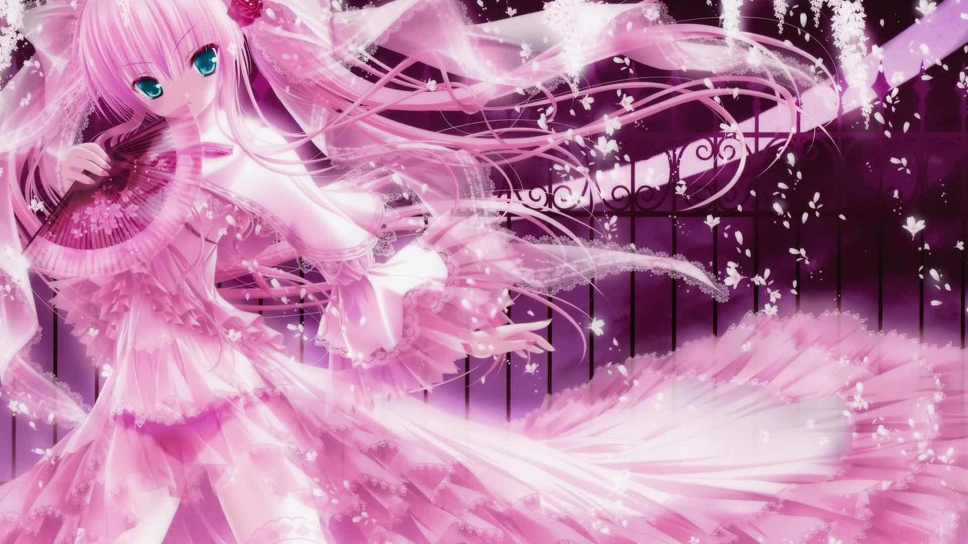 1920x1080 Pink Fairy Wallpaper