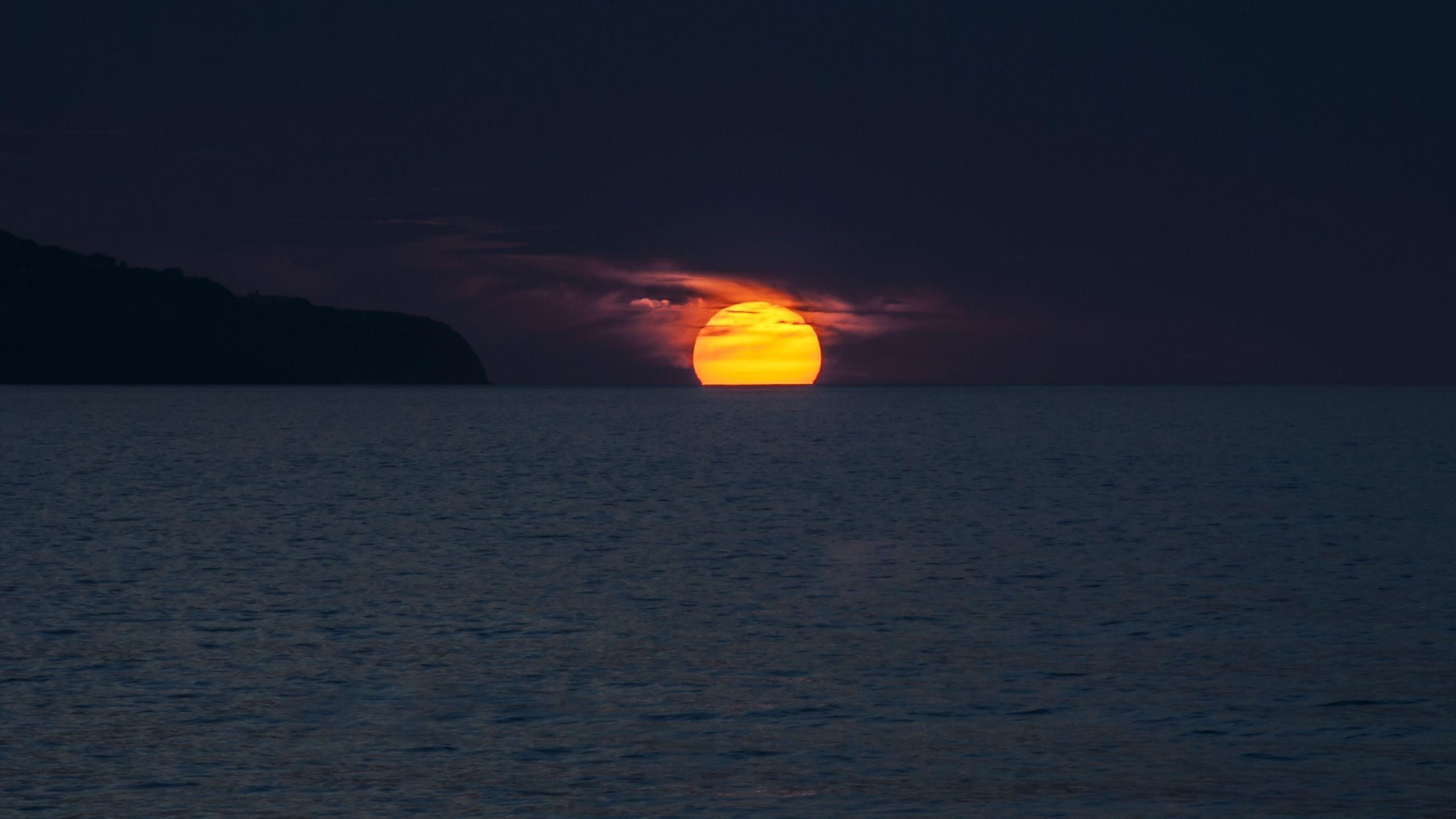 2560x1440 Sunset Ocean Azores 4k 1440P Resolution HD 4k Wallpaper
