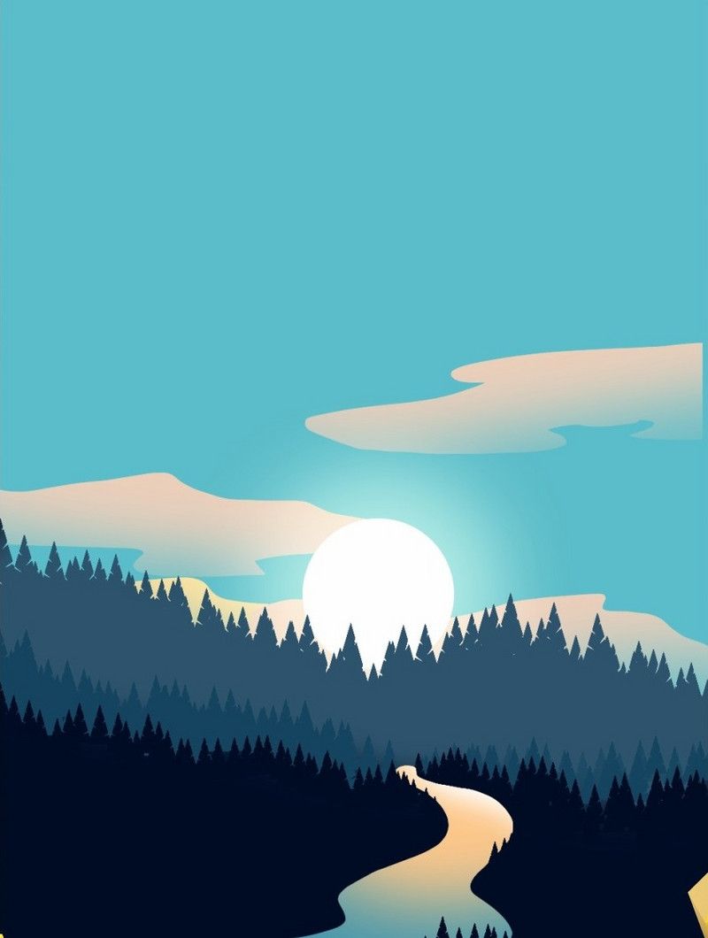 800x1060 GIF Forest Silhouette Landscape Dynamic Background Background. GIF Free Download