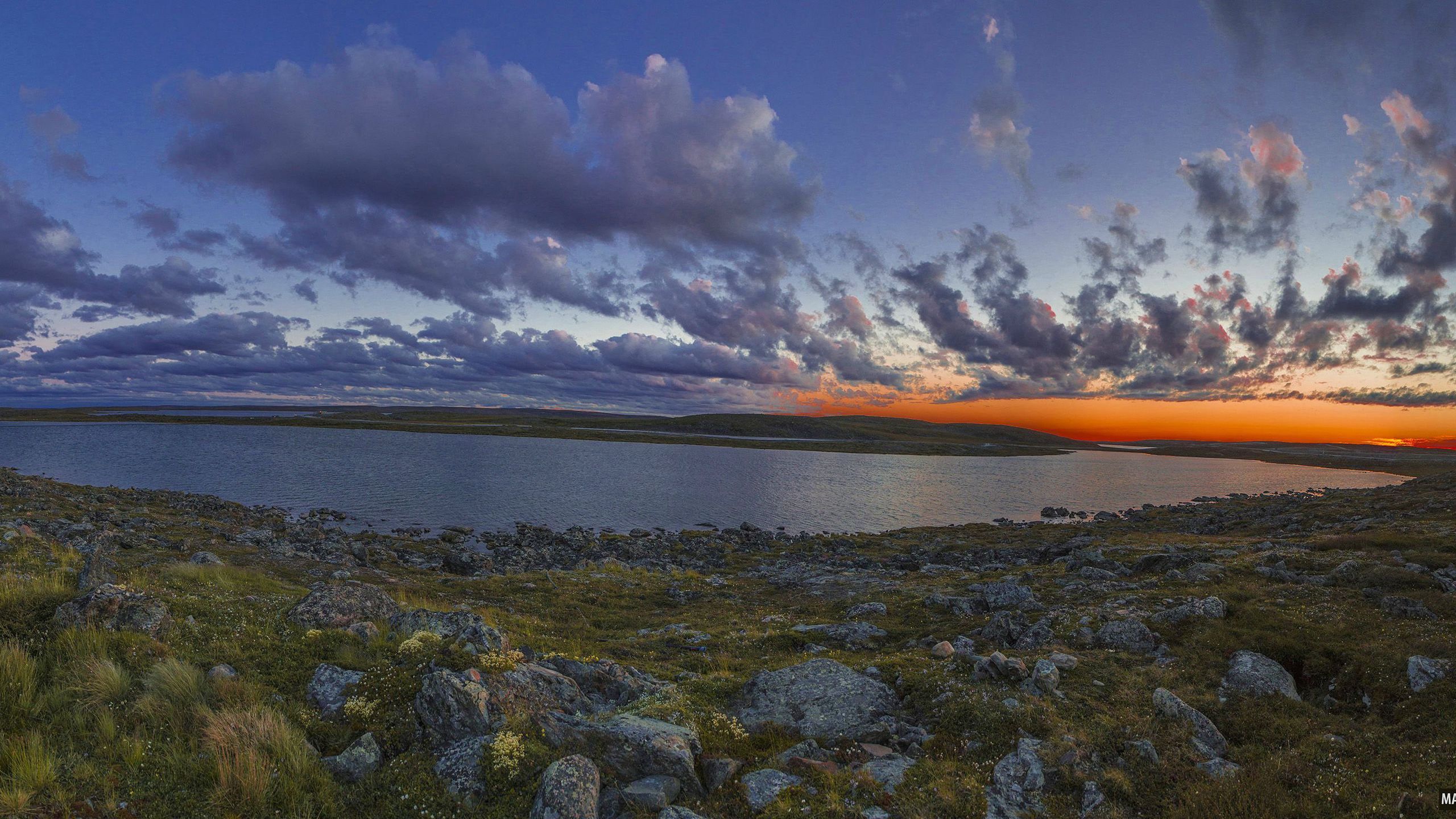 2560x1440 Midnight Sun In Nunavut Canada HD Canada Wallpaper