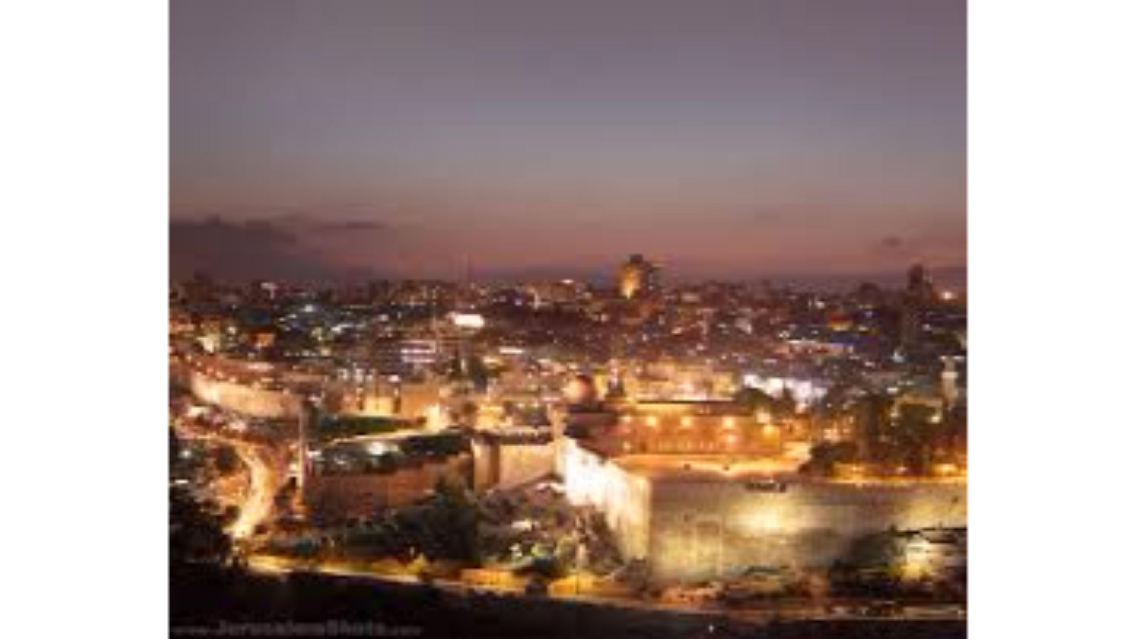 3840x2160 City Lights 2016 Jerusalem Israel 4K Wallpaper. Free 4K Wallpaper