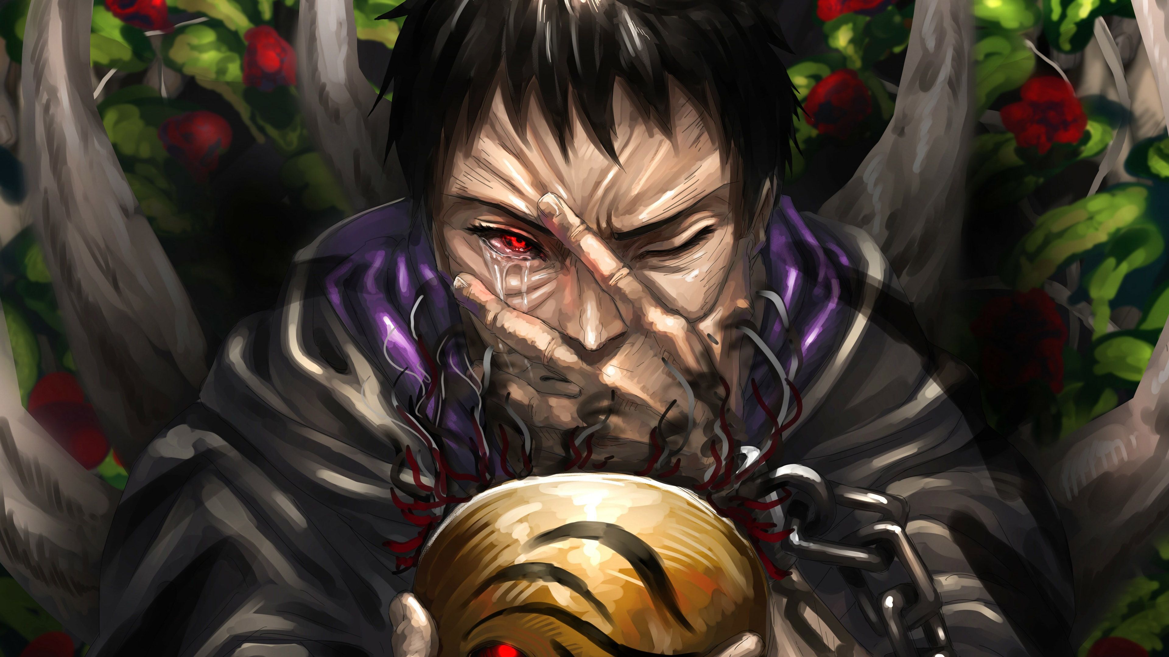 3840x2160 Mask Obito Anime Naruto Uchiha Sharingan 4K HD Obito Wallpaper