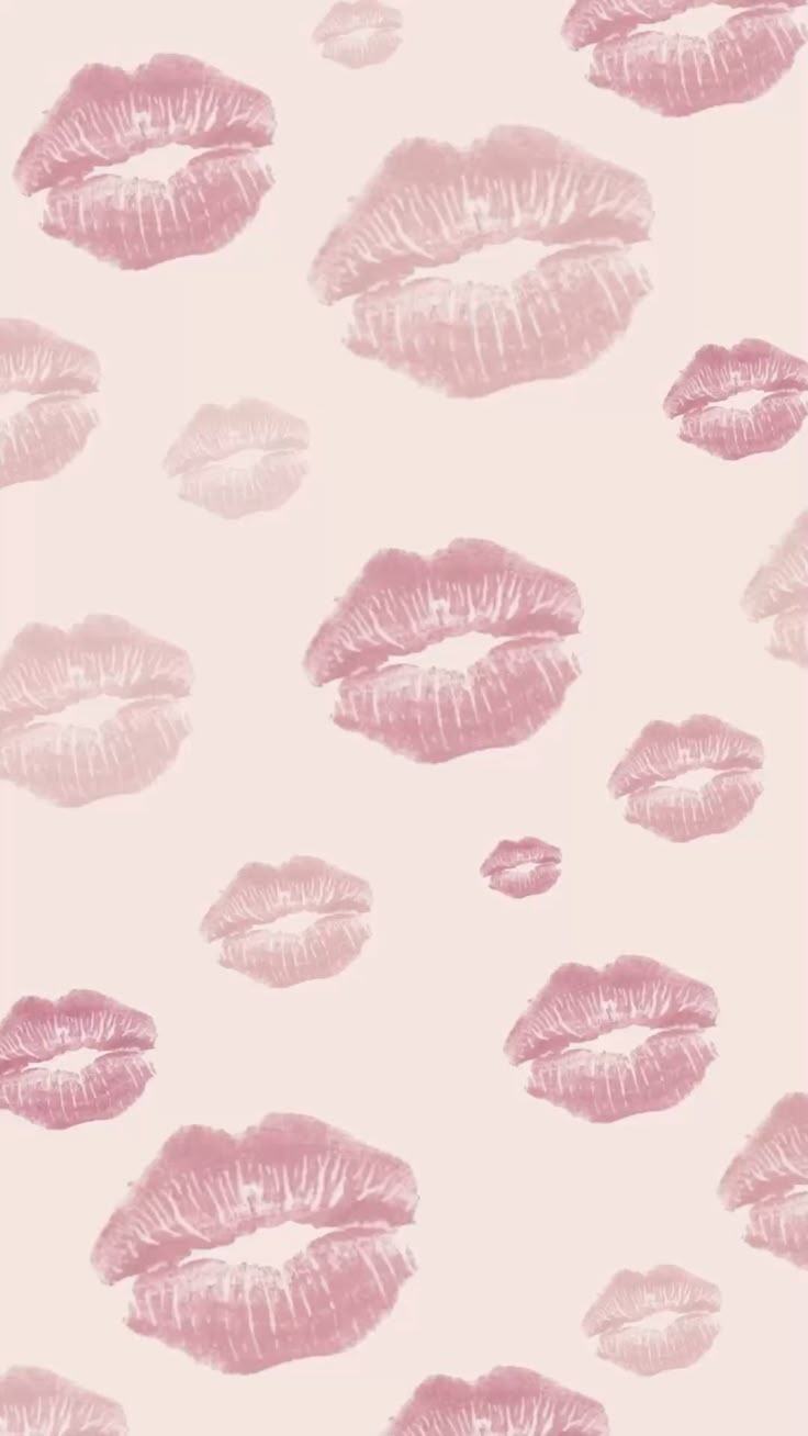 736x1308 Pink kiss mark wallpaper