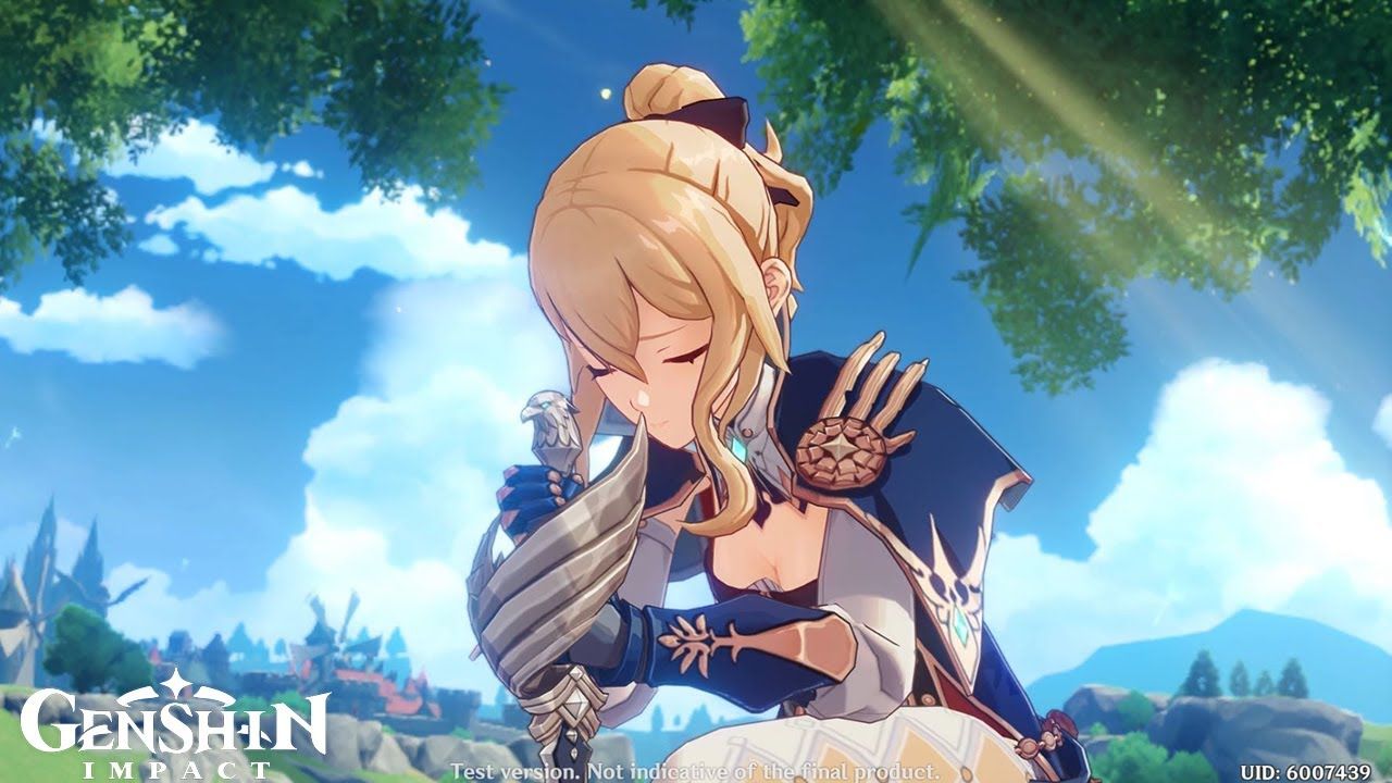 1280x720 Jean Gunnhildr HD Genshin Impact Wallpaper
