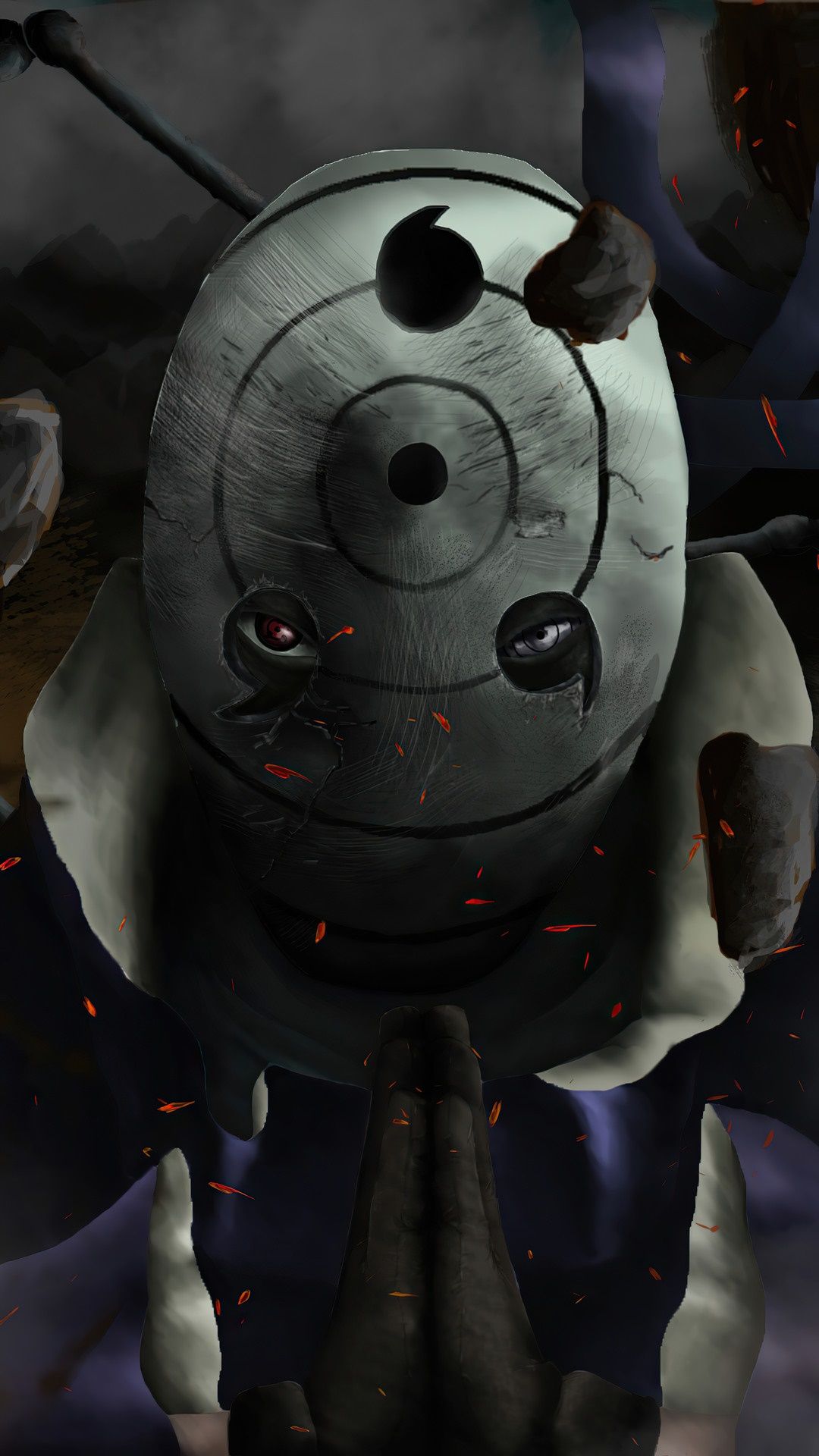 1080x1920 Obito Uchiha, Mask, Sharingan, Rinnegan, Naruto Anime, Anime HD Phone Wallpaper