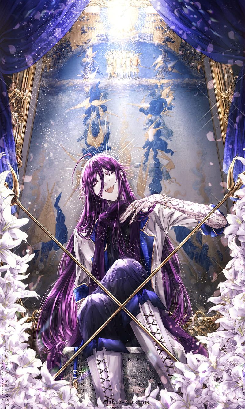 800x1336 Girl, staffs, temple, anime, art, HD phone wallpaper