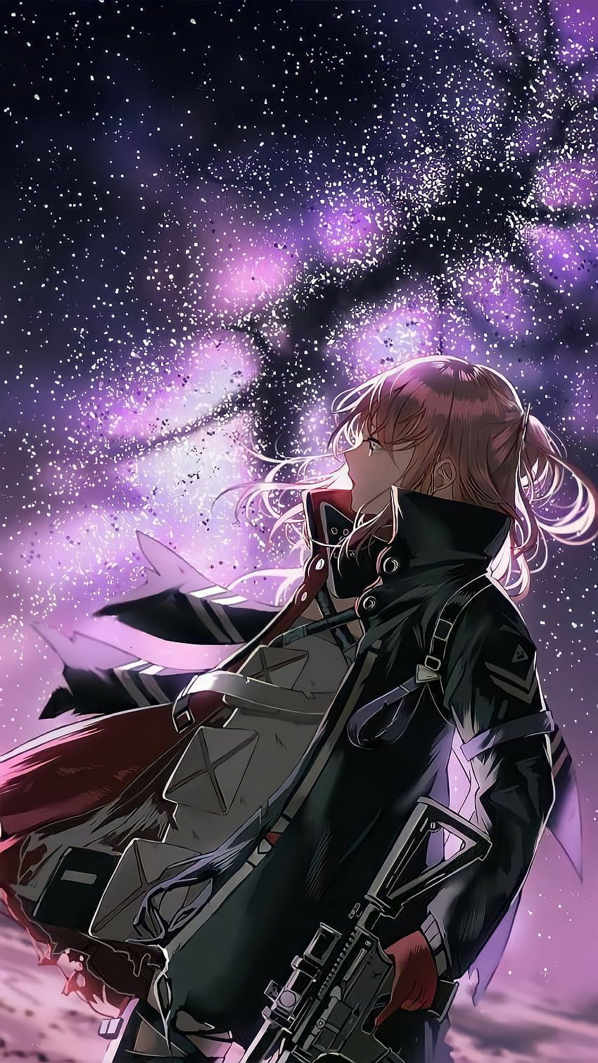 850x1511 STAR looking at Stars, guns, ar girls frontline, gfl, girl, anime HD phone wallpaper