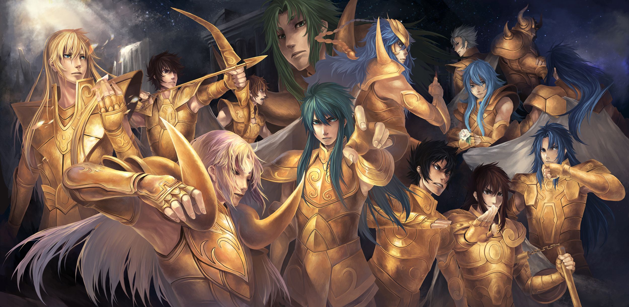 2500x1219 Phone wallpaper: Anime, Saint Seiya, Sisyphus De Sagittarius, Athena (Saint Seiya) 1335405