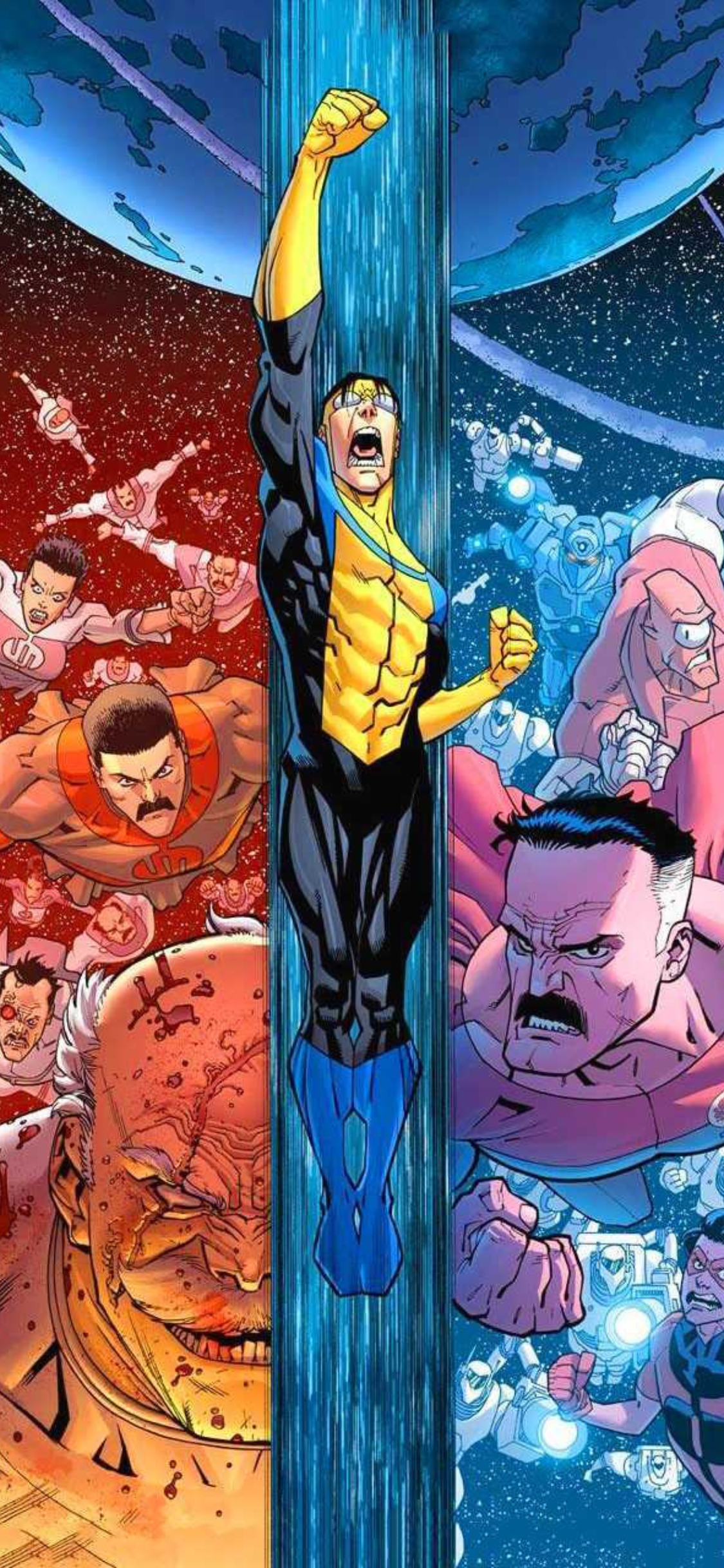 1125x2436 Epic Invincible Wallpaper for iPhone in 4K