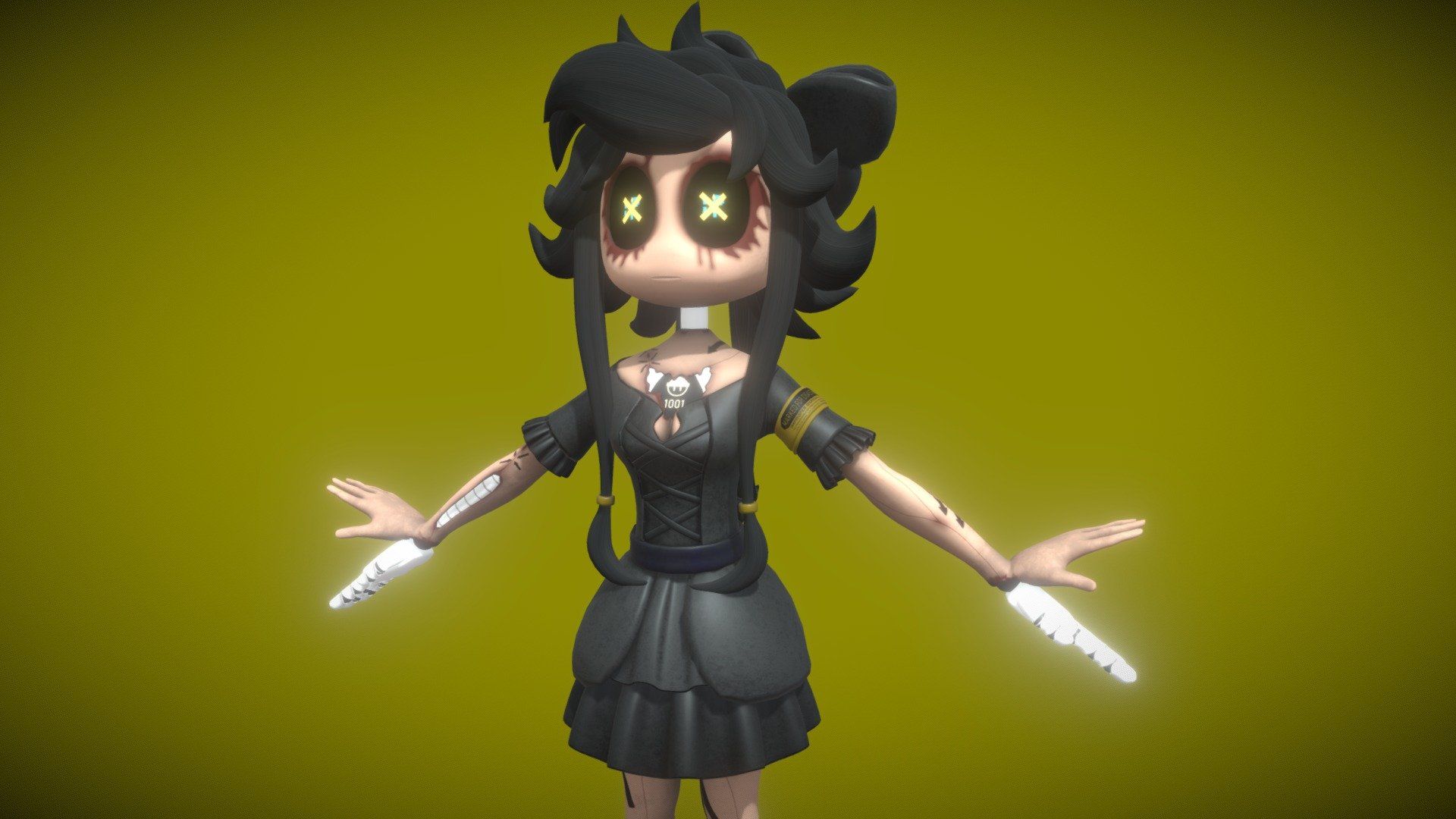 1920x1080 Cynessa Murder Drones Free 3D Model By Elite Big Speakerman [9927269]