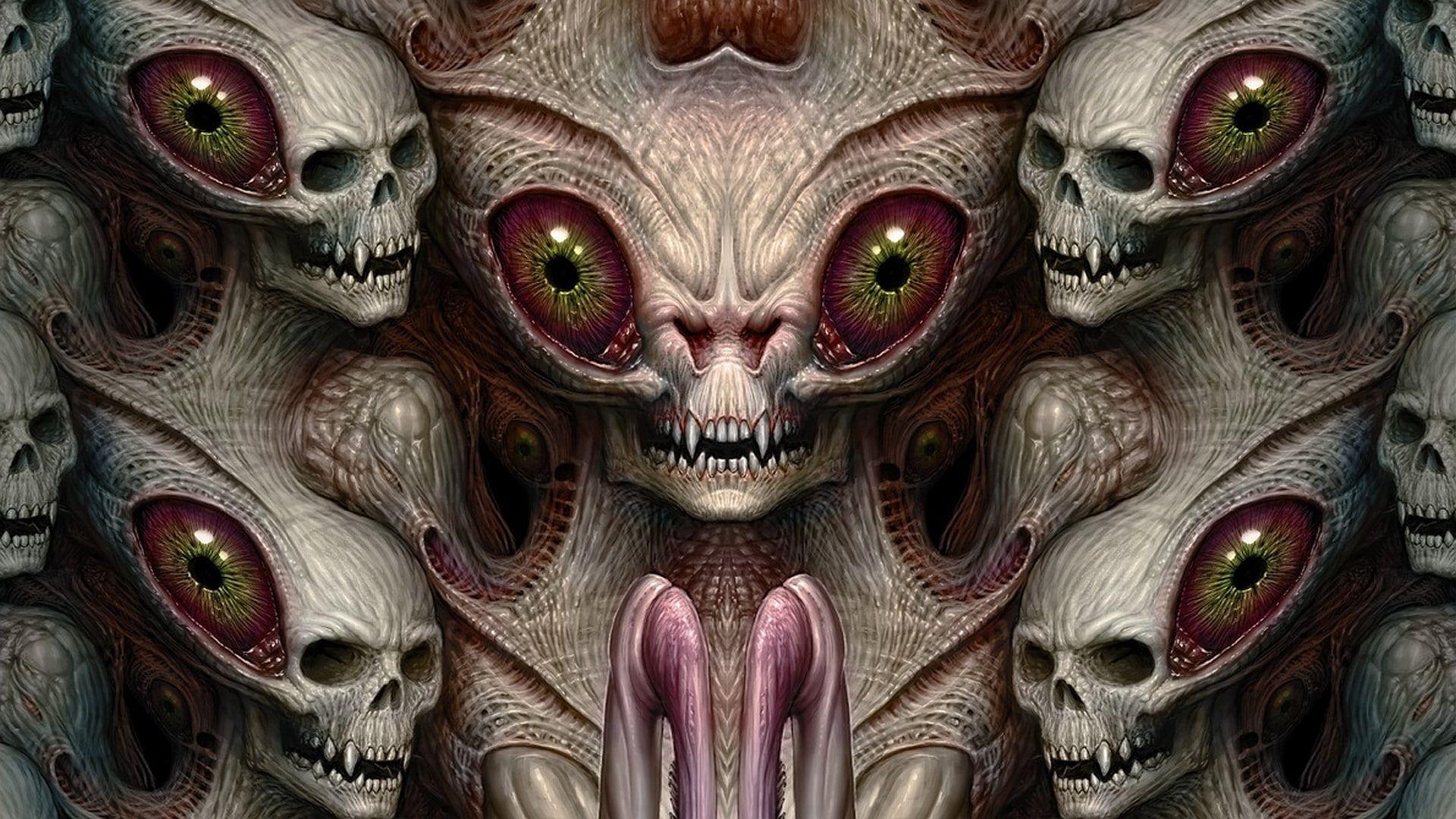1920x1080 Alien, almanegra com, art, artistic, creepy, dark