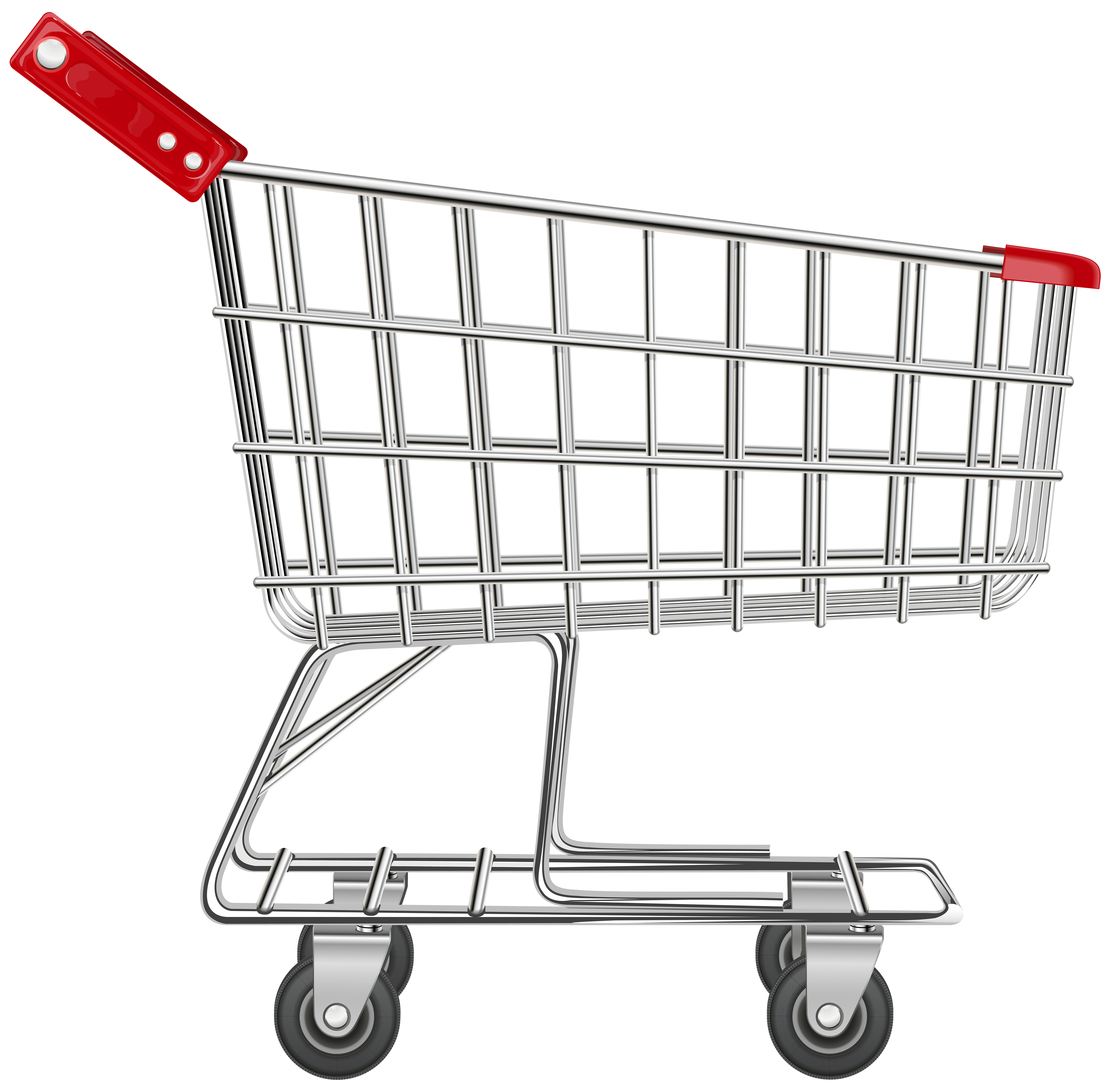 5000x4892 Shopping Cart Transparent PNG Clip Art Image