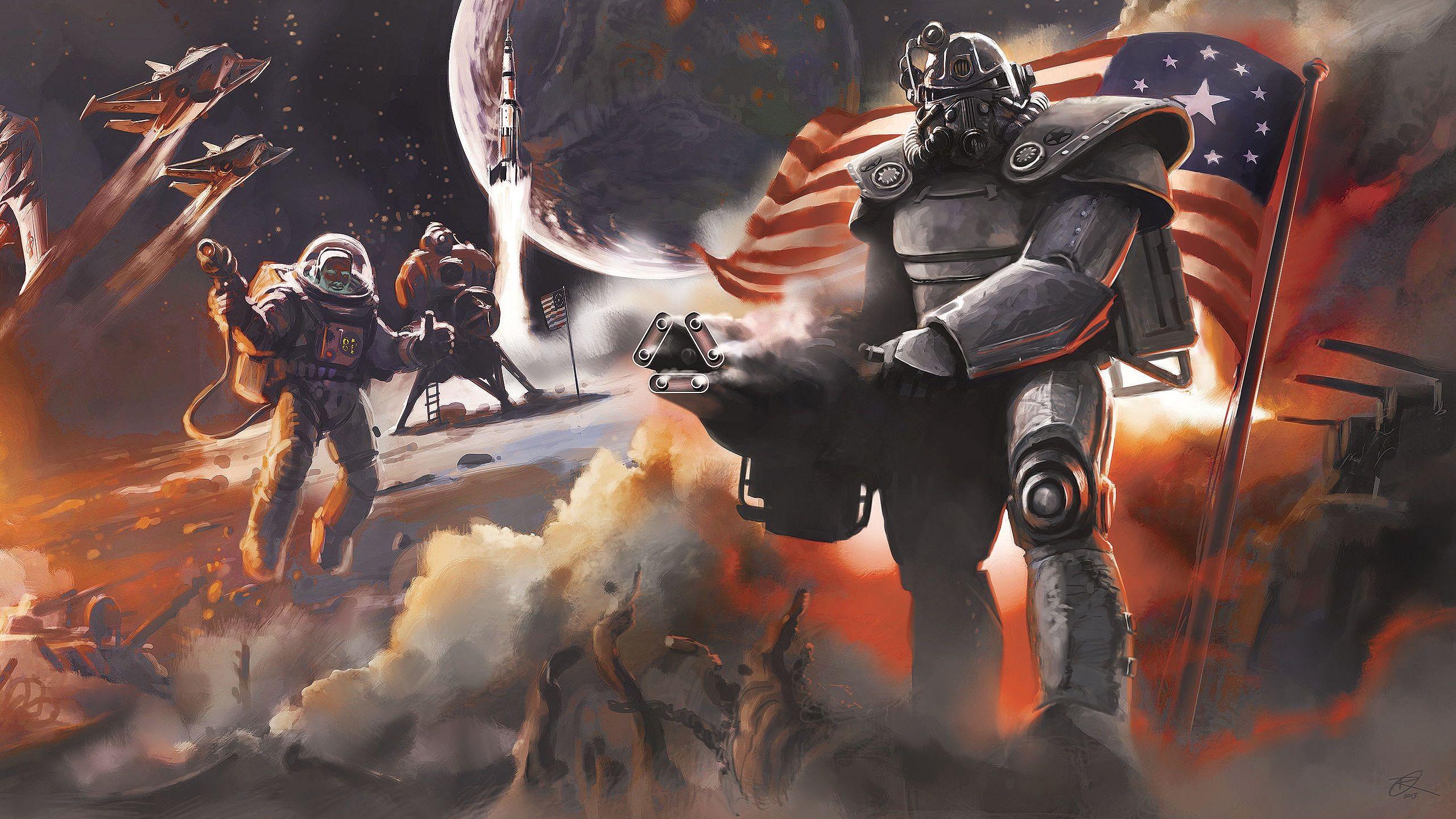 2560x1440 Museum Of Freedom Mural Wallpaper