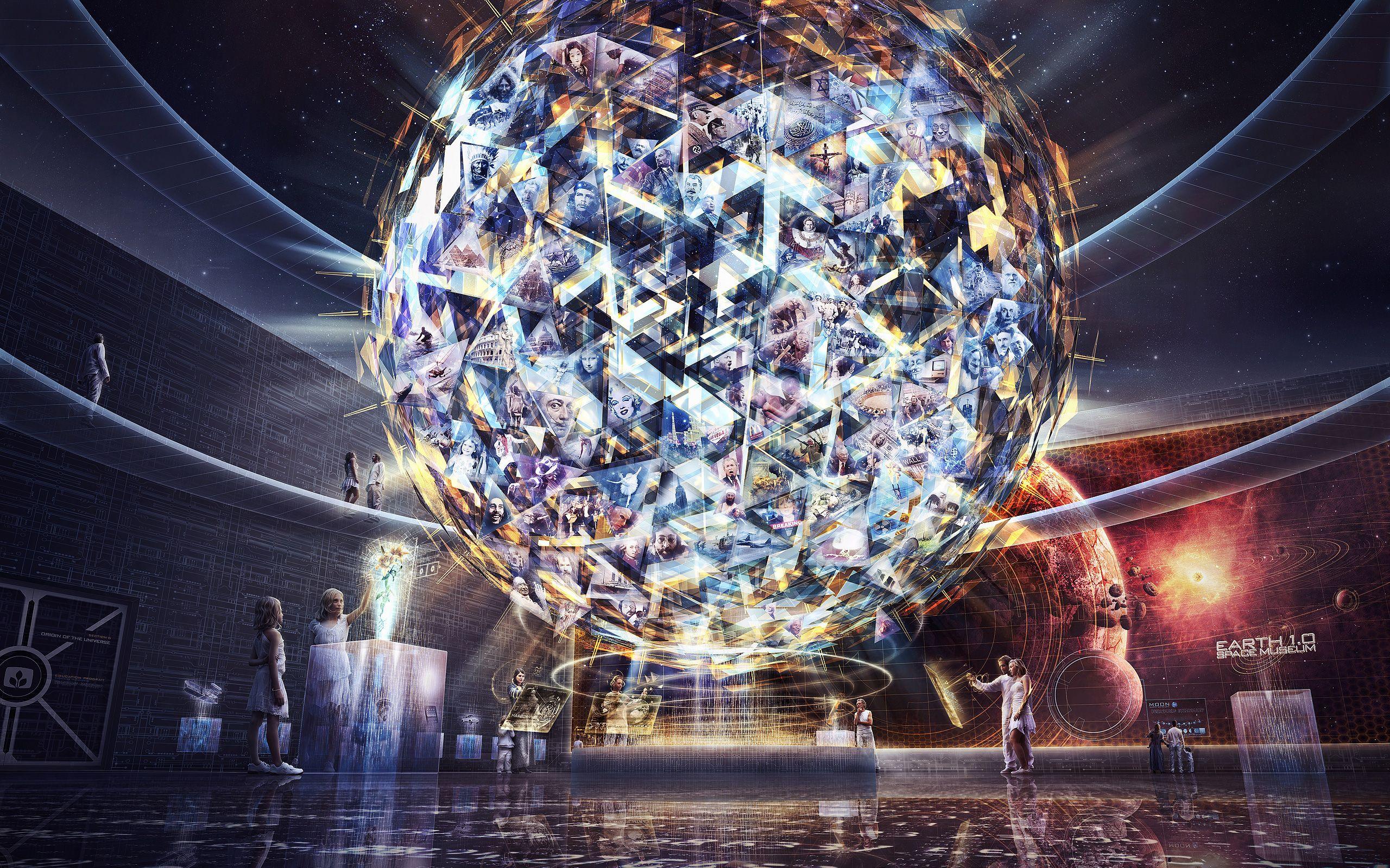 2560x1600 Wallpaper 4k Earth Space Museum Earth, Magical, Museum, Space