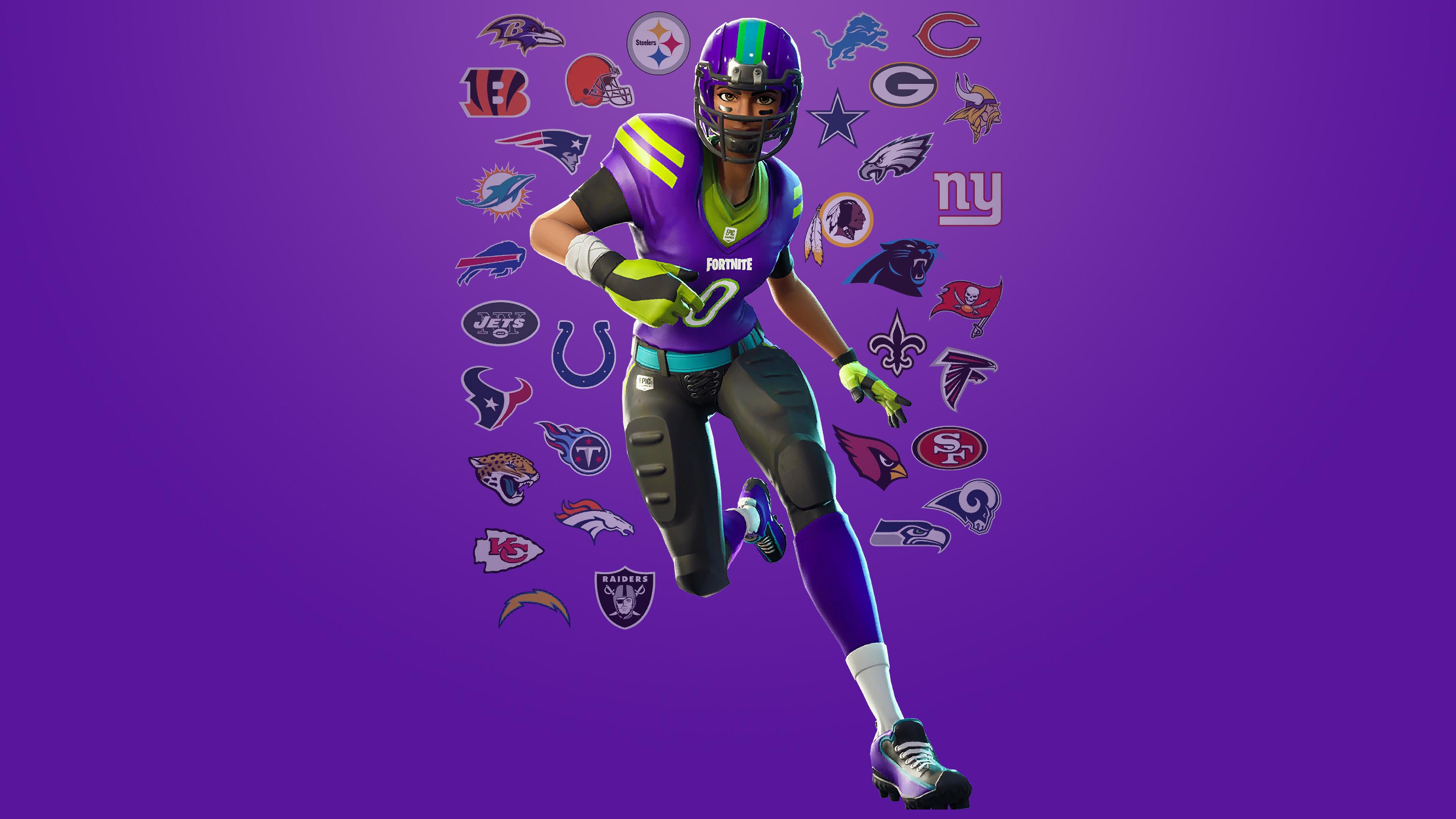 3840x2160 Juke NFL Fortnite Battle Royale Outfit Skin 4K