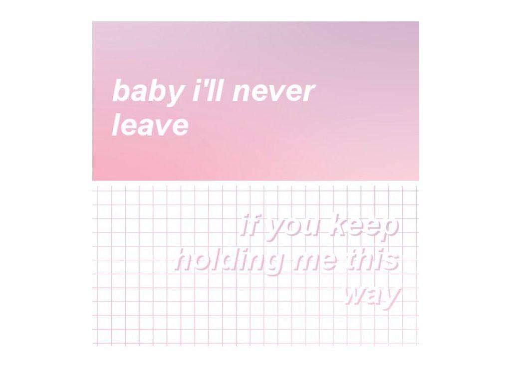 1024x768 Baby Pink Wallpaper With Quotes