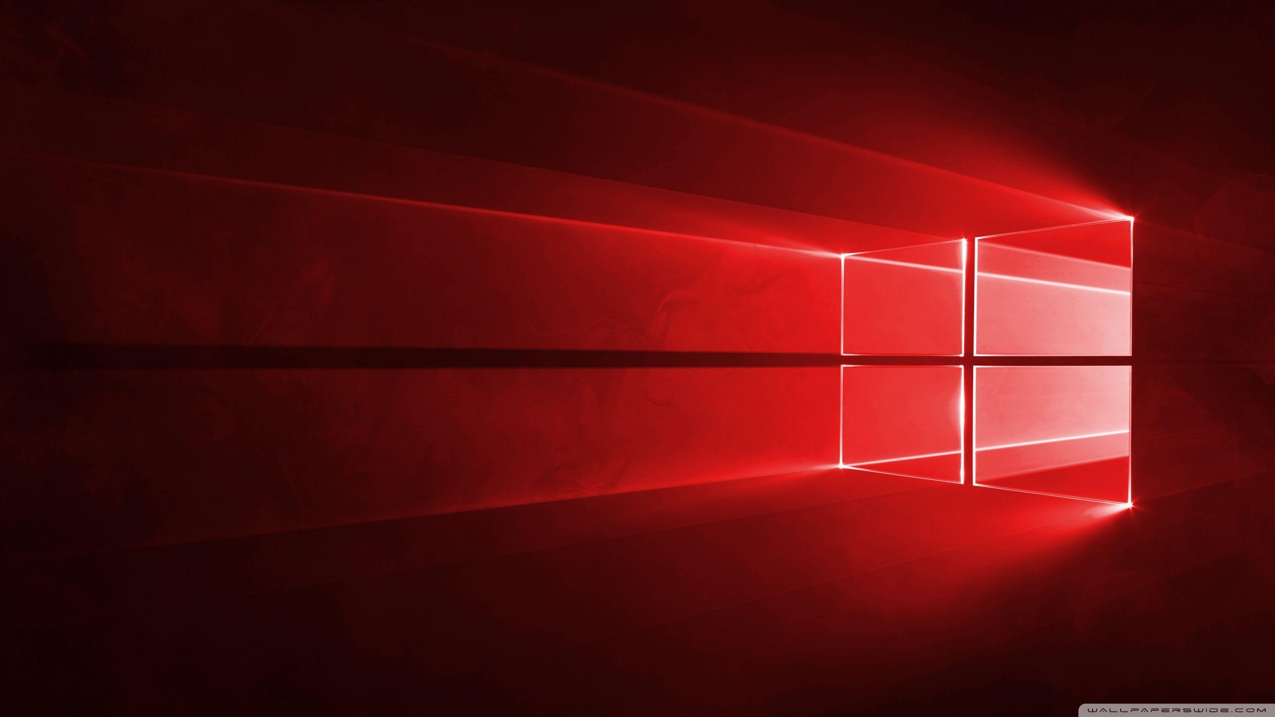 2560x1440 Windows 10 Red in 4K ❤ 4K HD Desktop Wallpaper cho • Wide & Ultra