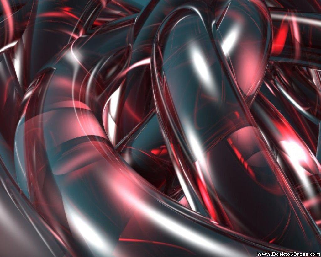 1024x819 Desktop Wallpaper 3D Background Liquid Tubes