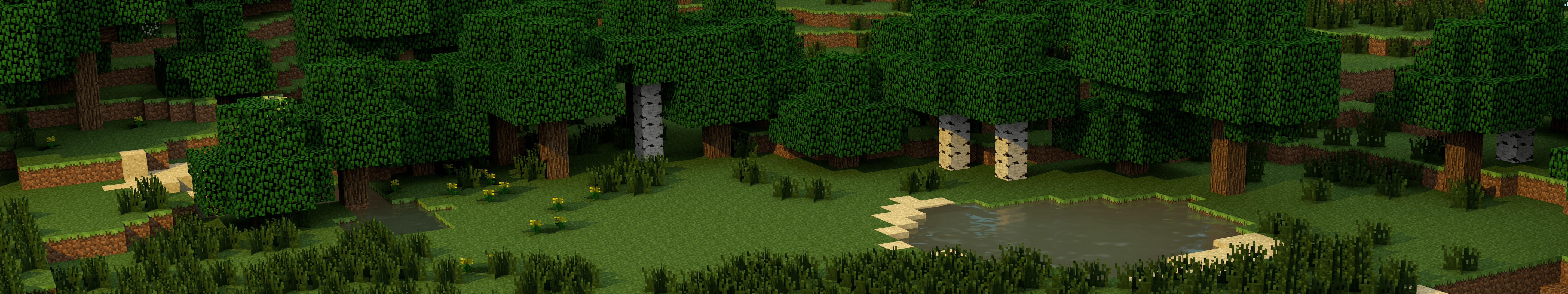 5760x1080 Multi Monitor Minecraft Wallpaper