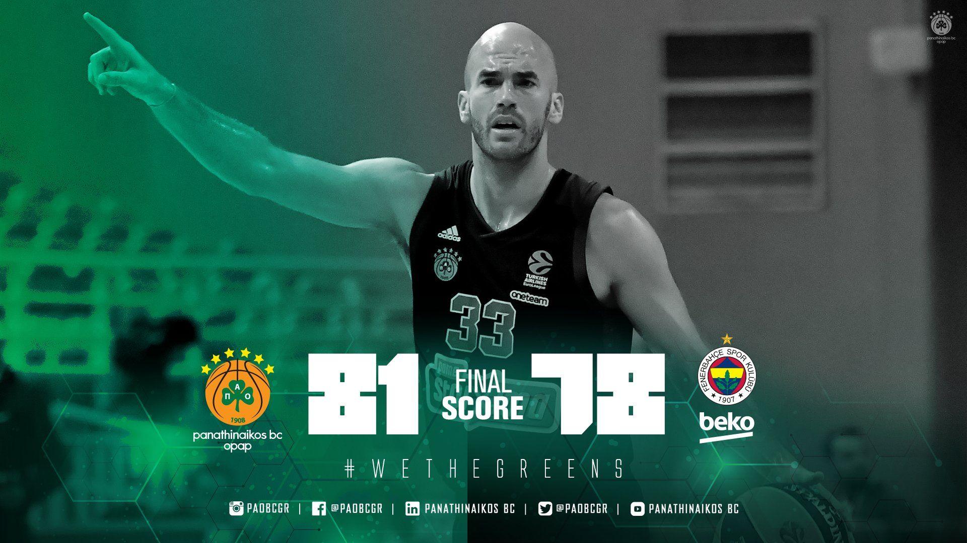 1920x1080 Panathinaikos BC Score ☘