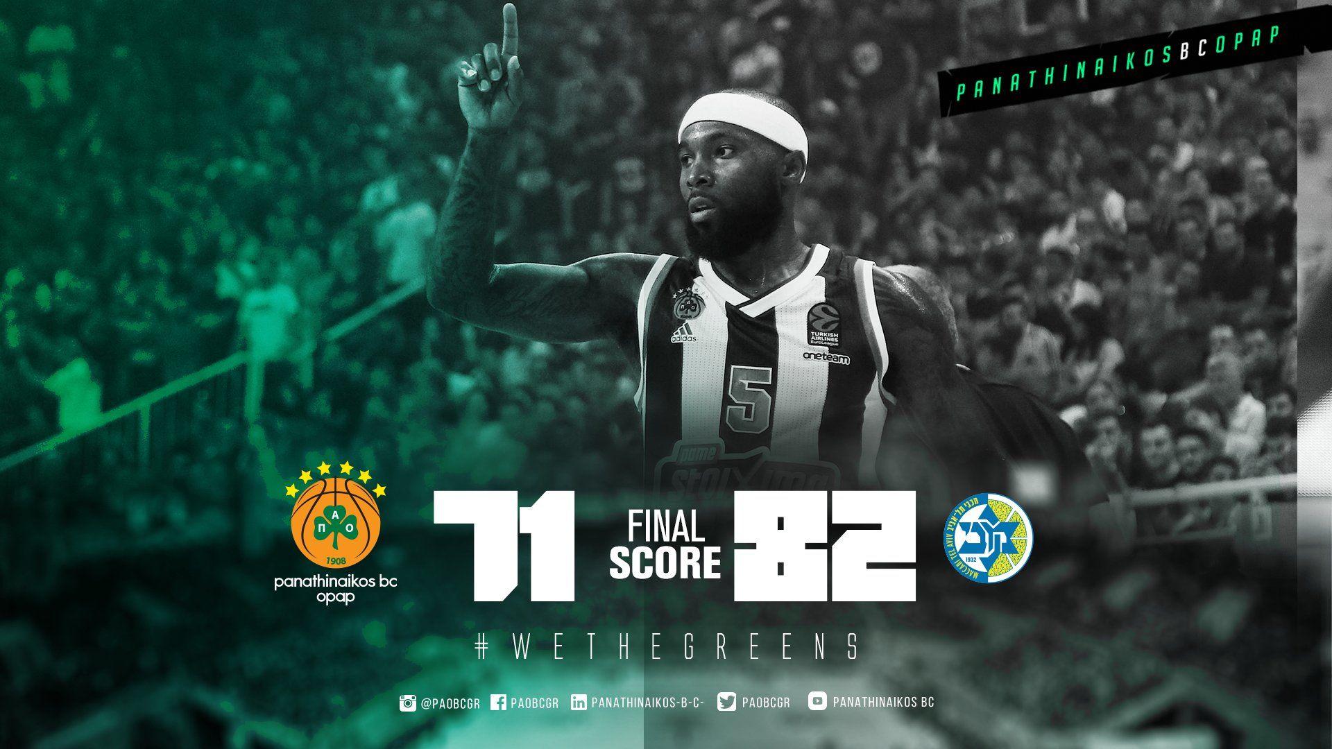 1920x1080 Panathinaikos BC Score #paobc