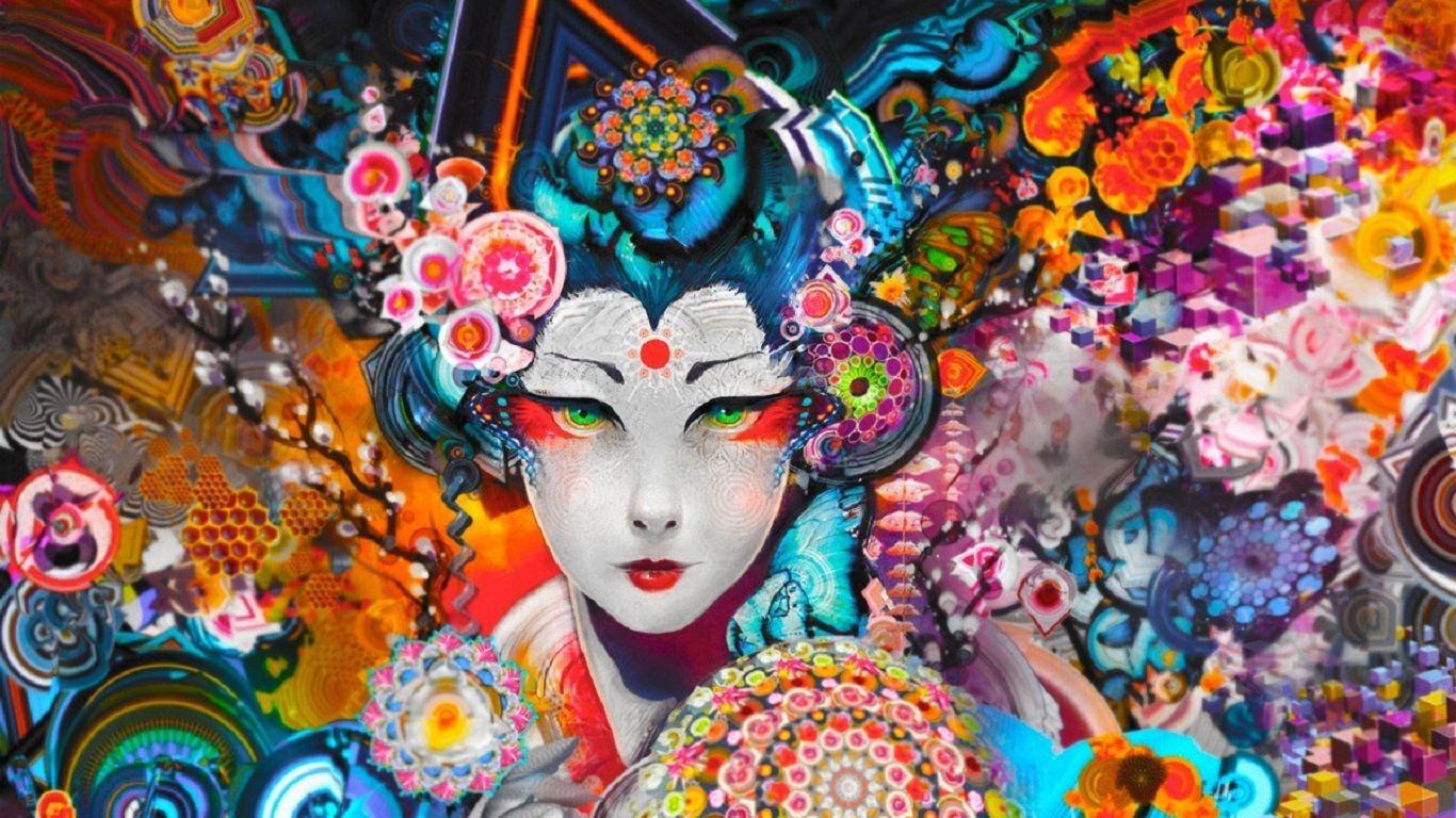 1366x768 Psychedelic wallpaper Mind Blowing Collections