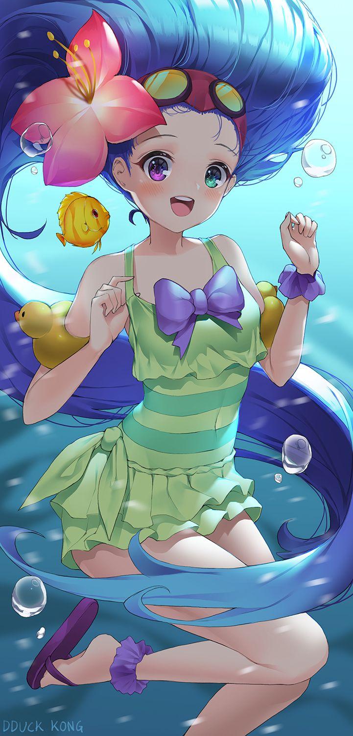 721x1500 Pool Party Zoe By Dduck Kong HD Wallpaper Background Of