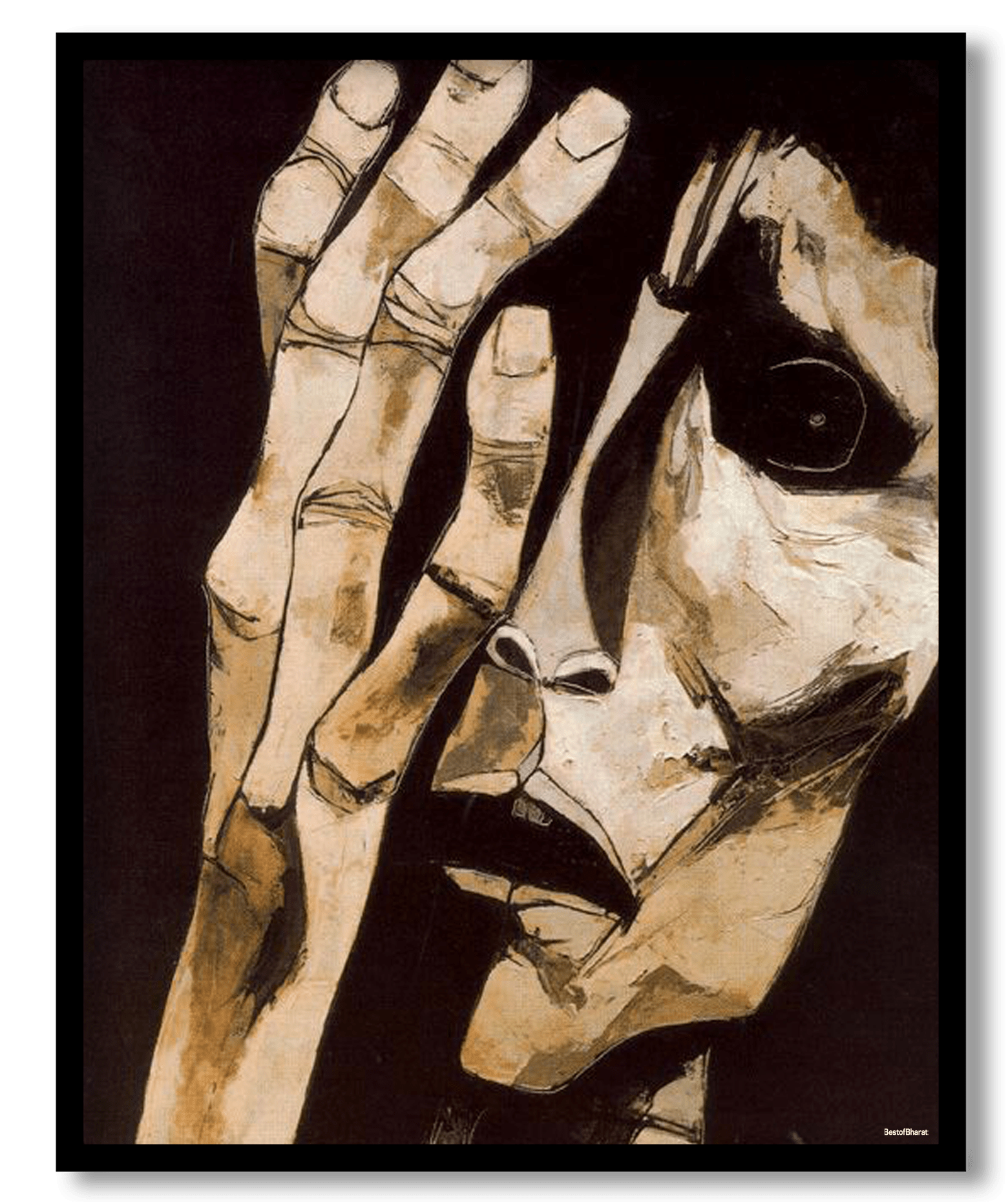 1560x1860 El grito n by Oswaldo Guayasamin (1983)