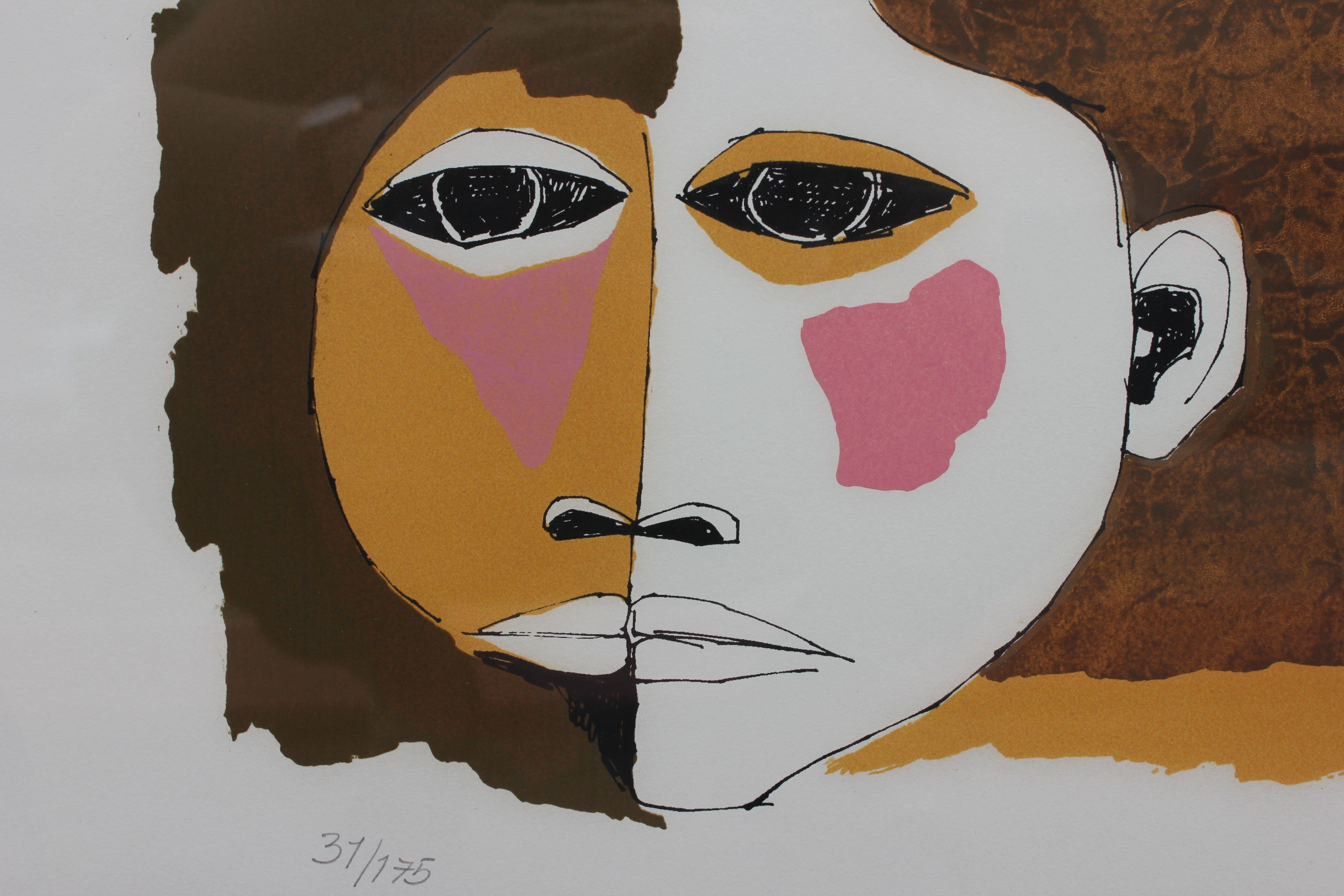 5184x3456 Oswaldo Guayasamín Toned Portrait with Pink Hints