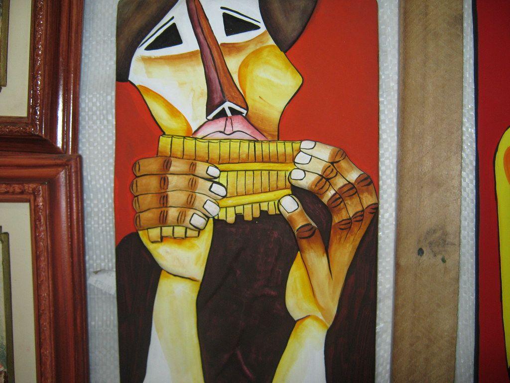 1024x768 Pintura de Oswaldo Guayasamin en Raquira. Santiago Sarmient