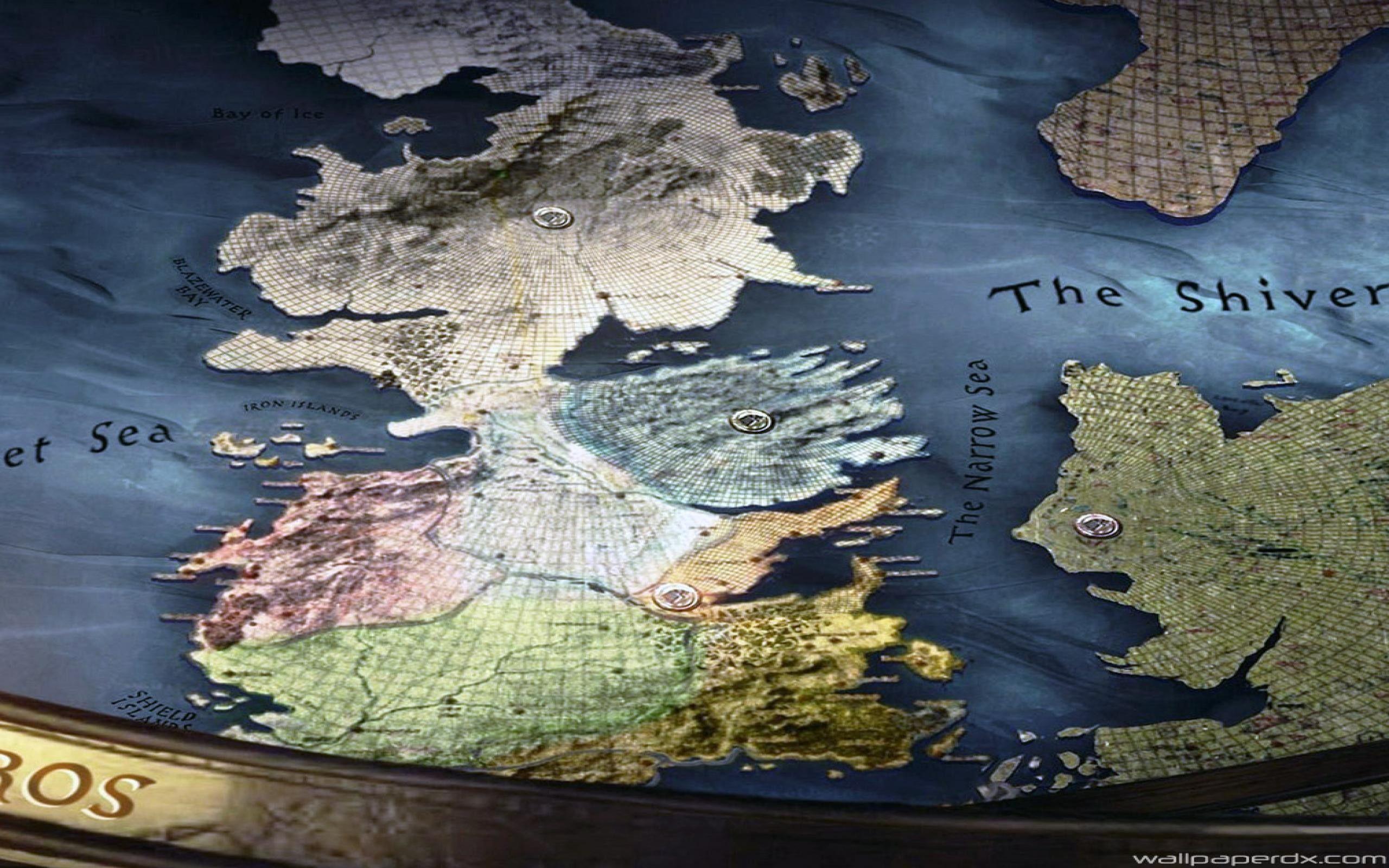 Hình nền bản đồ Westeros 2560x1600