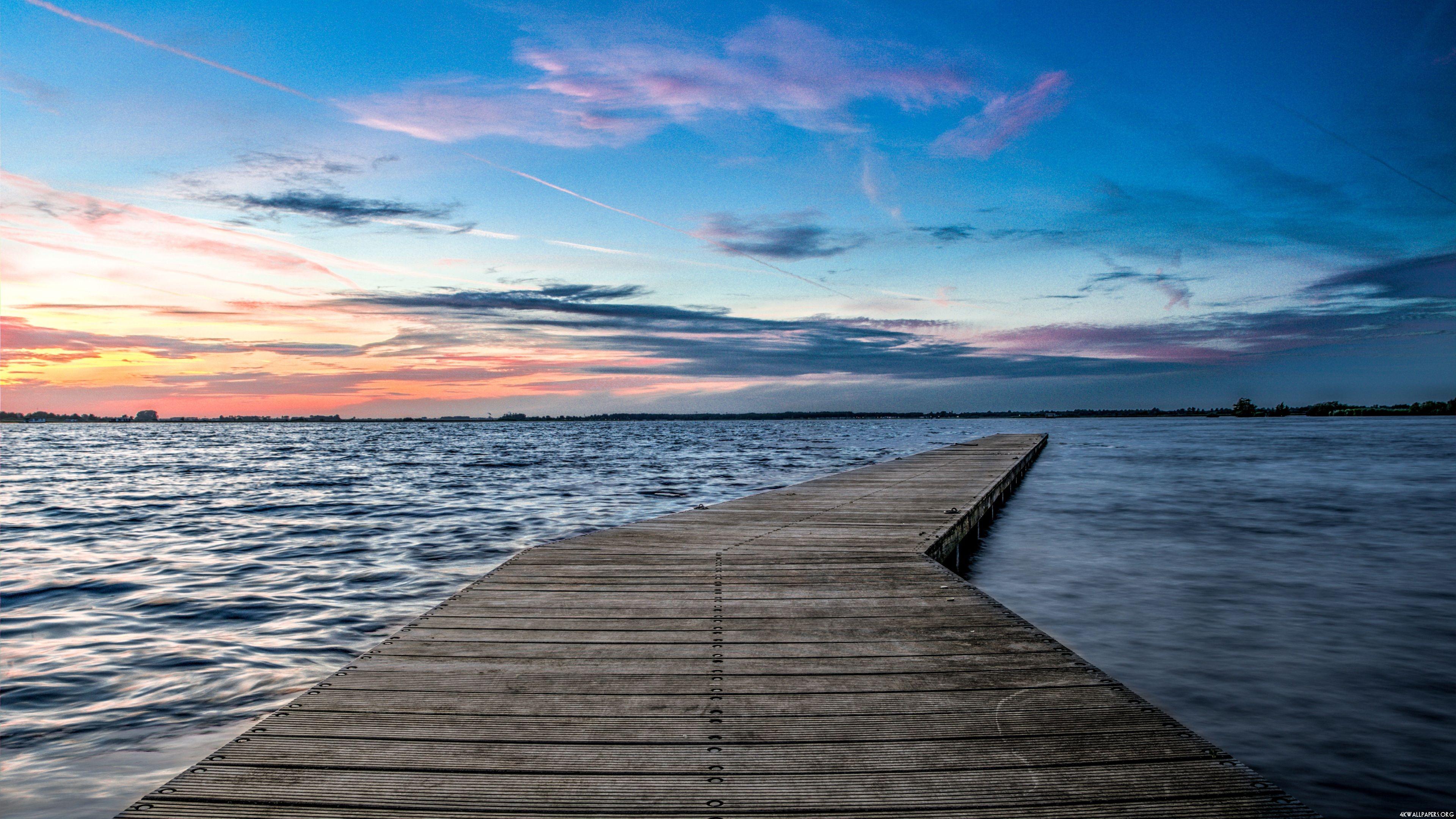 3840x2160 4K Pier Wallpaper
