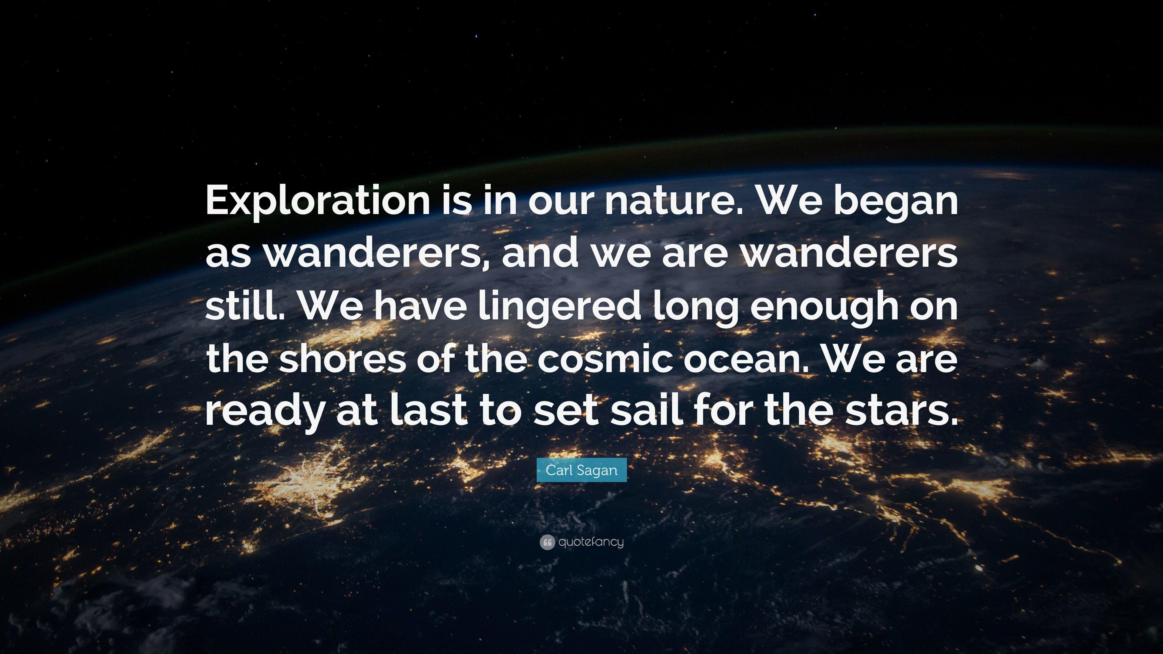 3840x2160 Res Sagan Space Exploration Quotes, HD