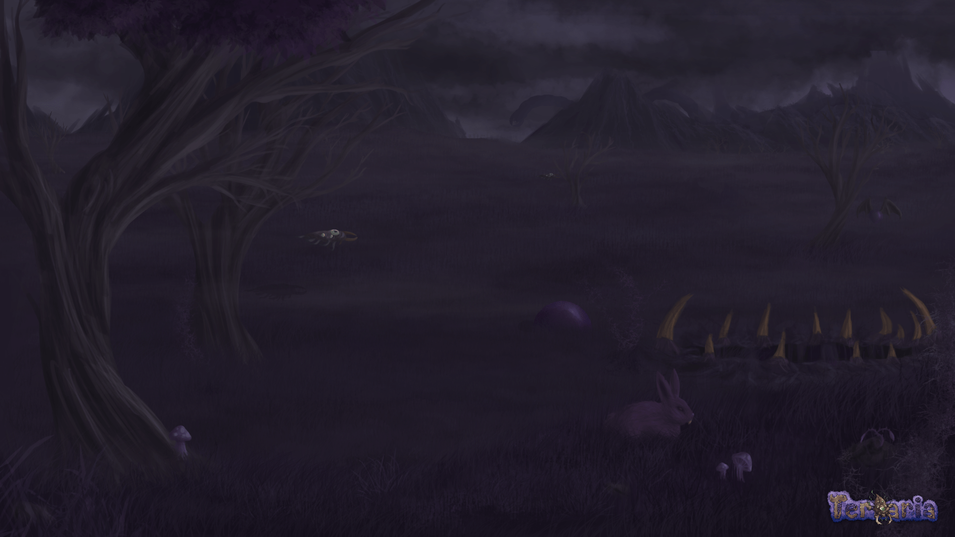 1920x1080 Terraria Corruption Wallpaper