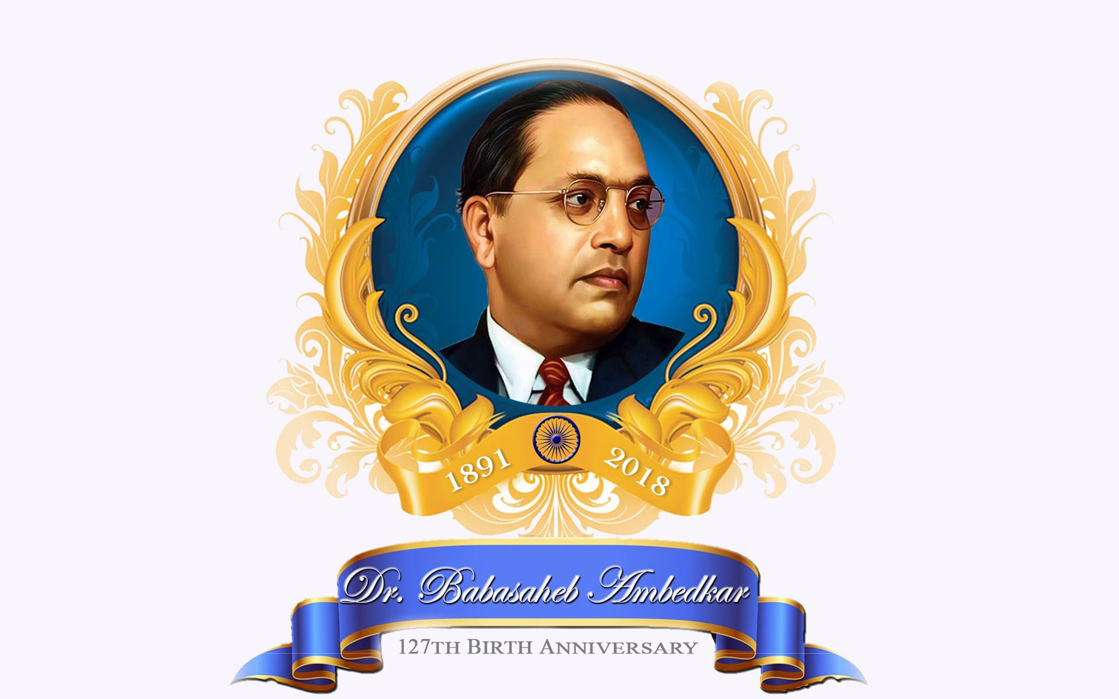 3840x2400 Kỷ niệm 127 năm ngày sinh của Tiến sĩ Babasaheb Ambedkar Hình nền Ambedkar