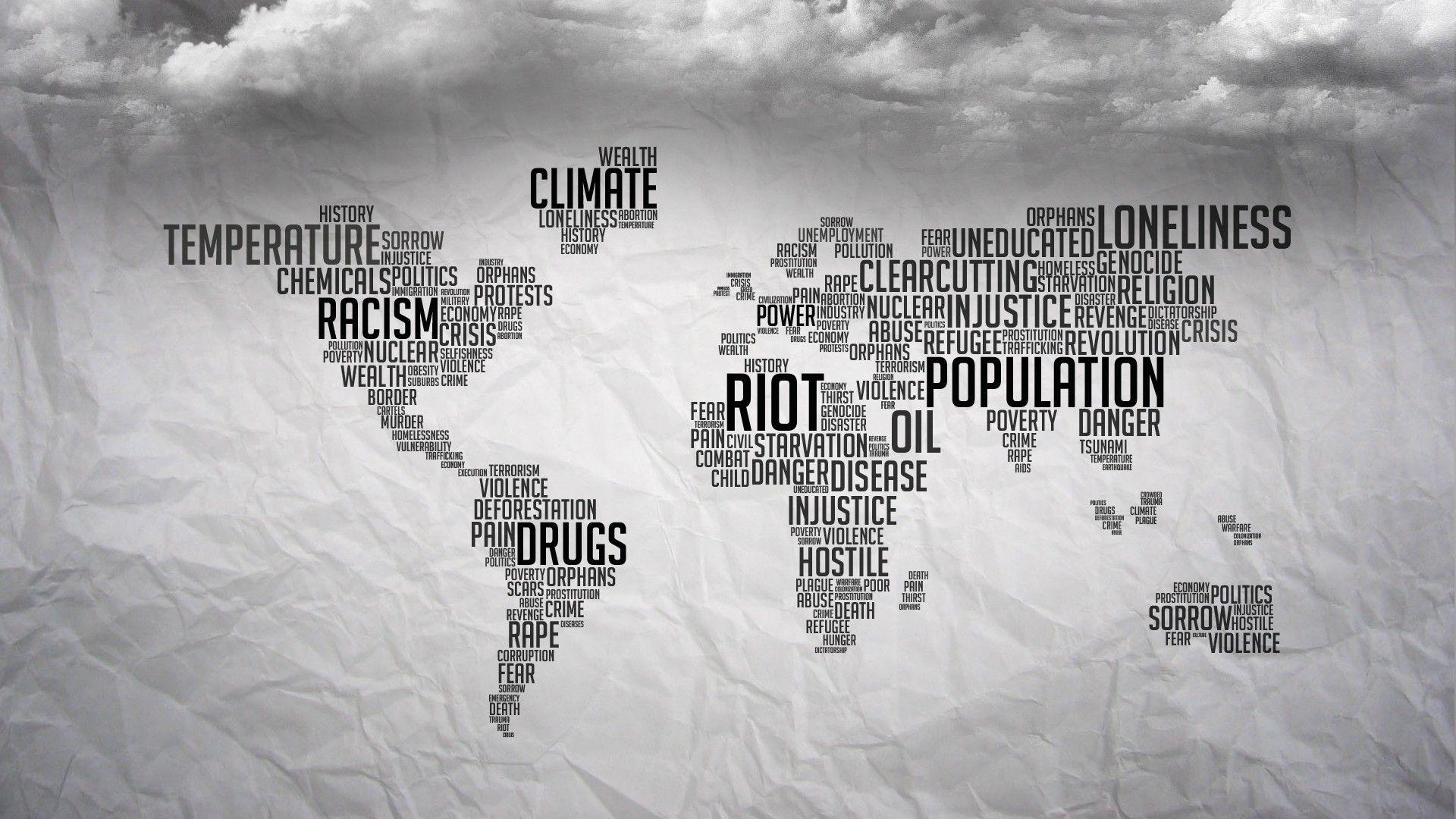 1920x1080 Population Map Wallpaper