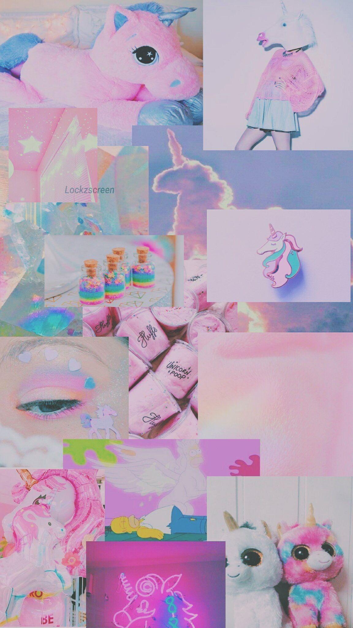 Rainbow Background Aesthetic Pastel Unicorn